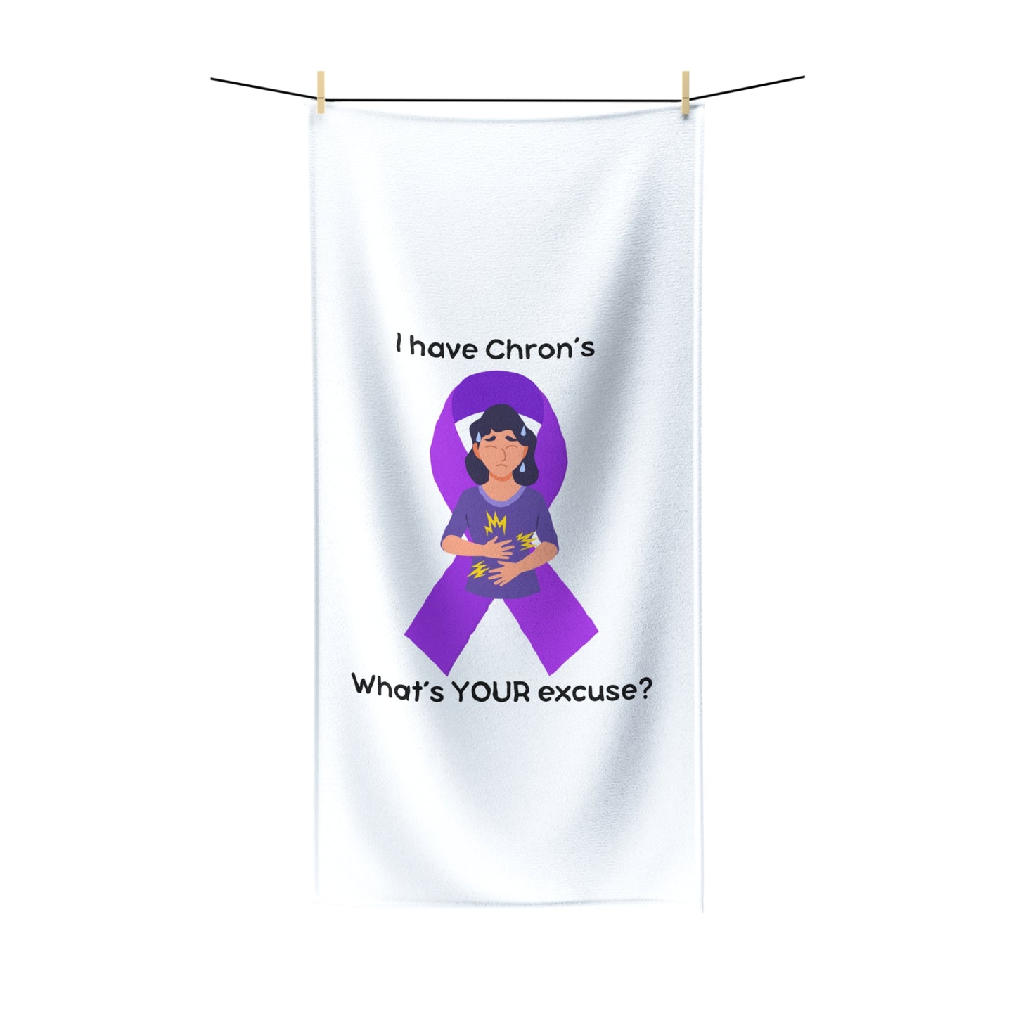 Chron's Disease Awareness Bath Towel