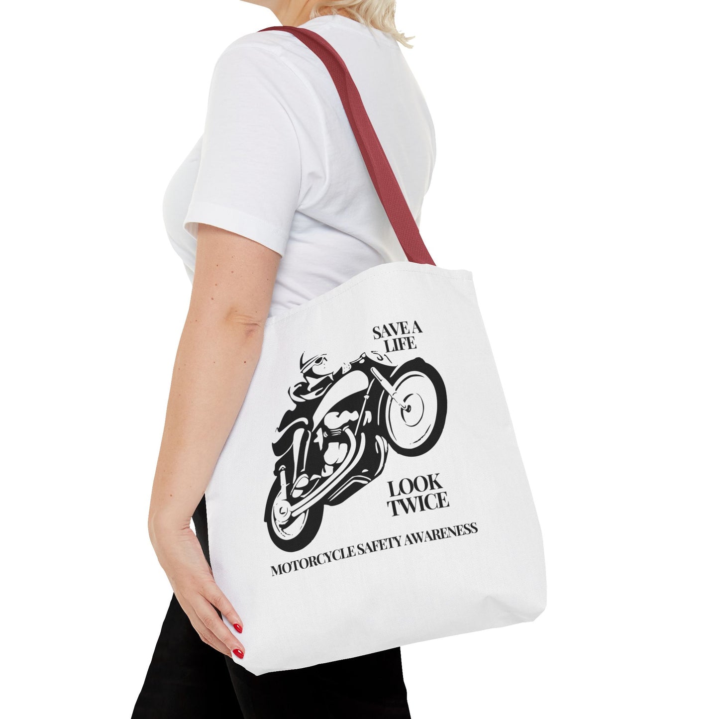 Motorcycle Safety Awareness Tote Travel Bag