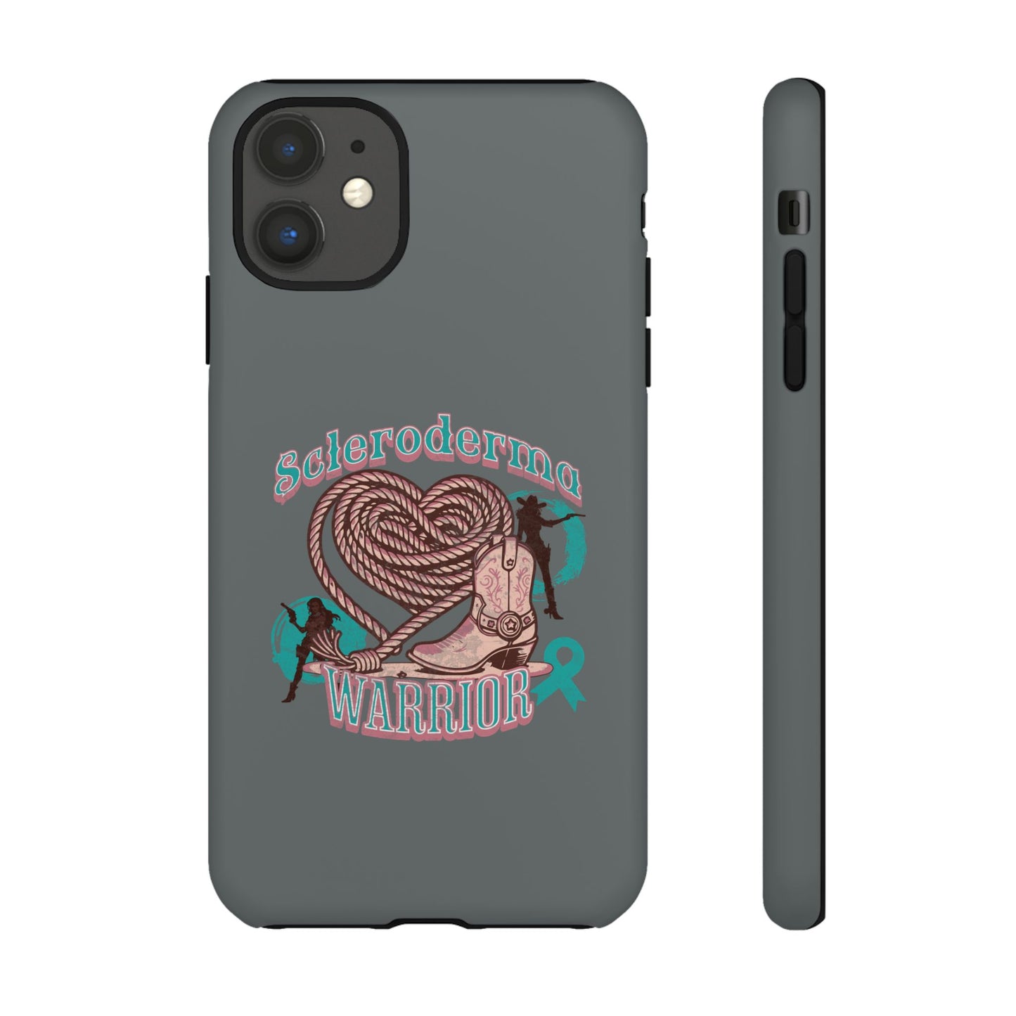 Scleroderma warrior phone case, iPhone case, valentine rodeo themed