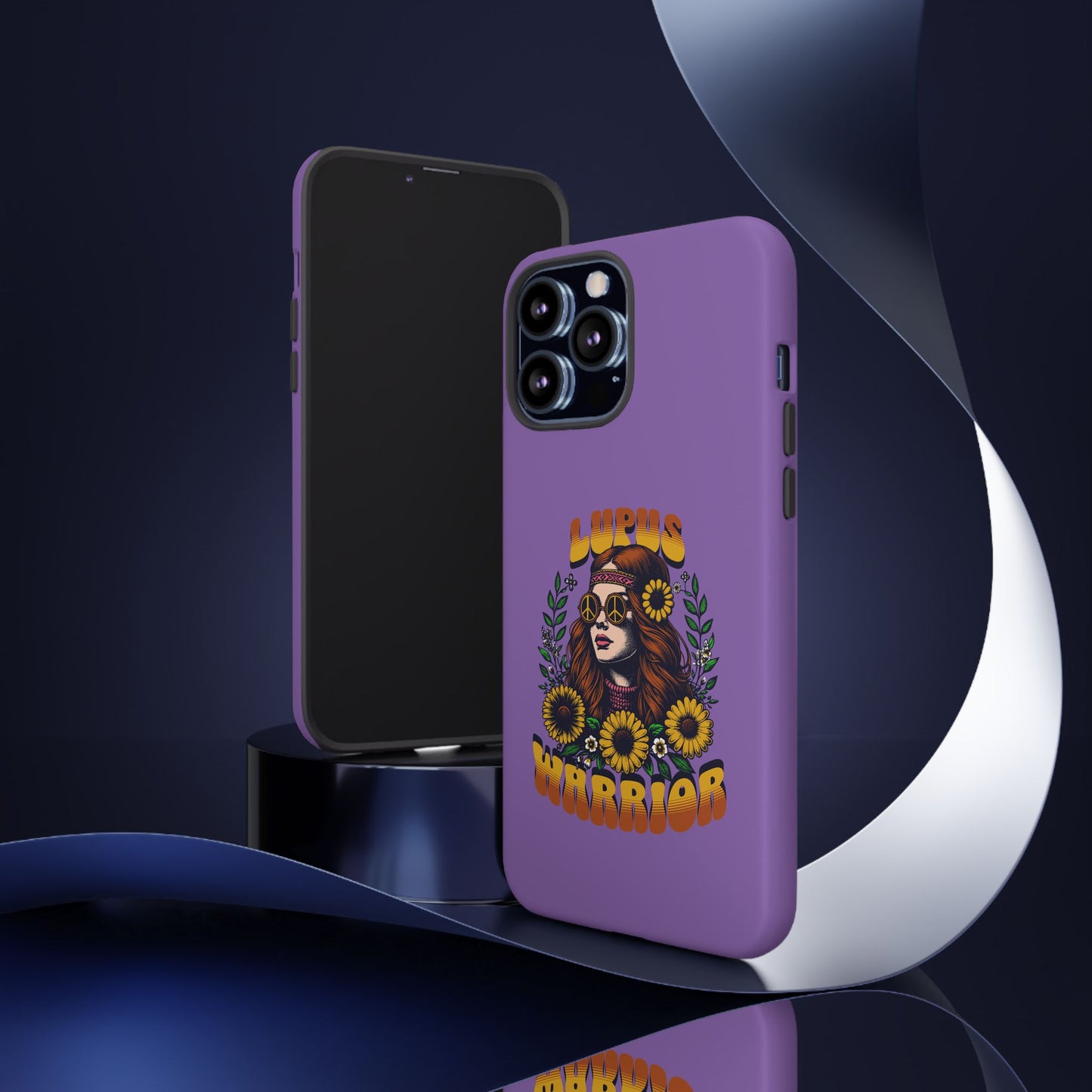 Lupus Warrior Phone Case - Stylish Purple Floral Design for Advocates