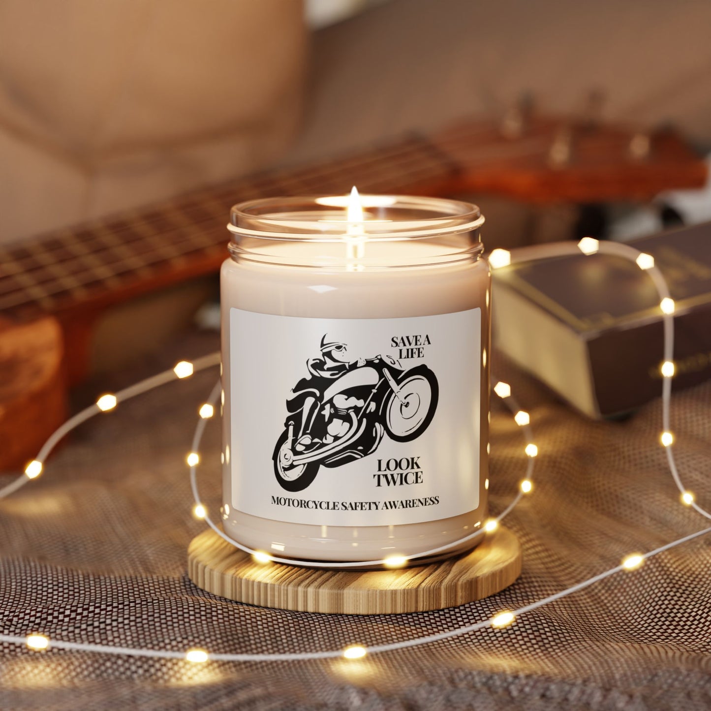 Motorcycle Safety Awareness Scented Soy Candle, 9oz