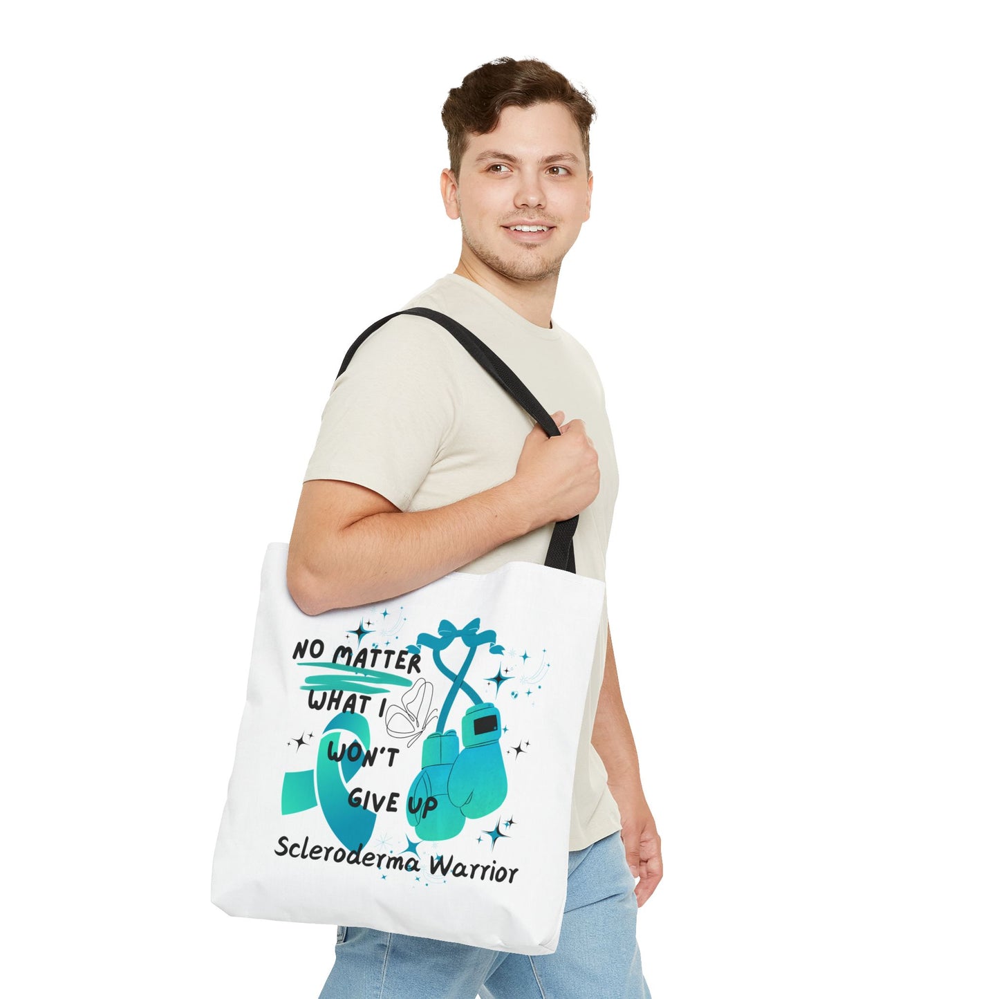Scleroderma Warrior No Matter What I Won't Give Up Tote Bag