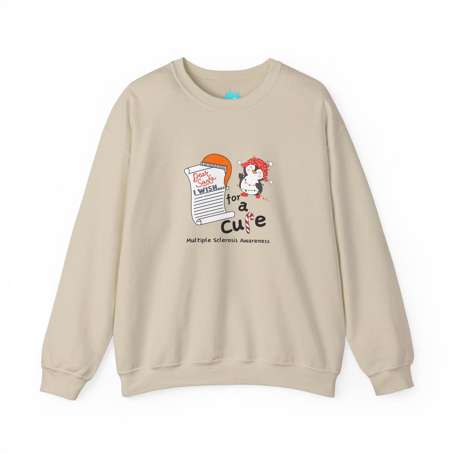 Unisex Multiple Sclerosis Awareness Crewneck Sweatshirt, Holiday Gift Ideas