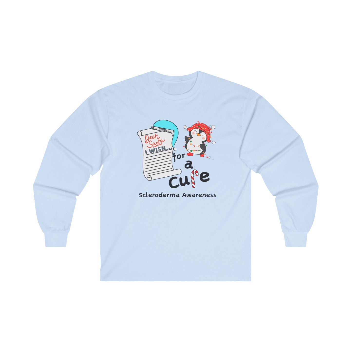 Unisex Ultra Cotton Long Sleeve Tee Scleroderma Awareness Holiday Gift