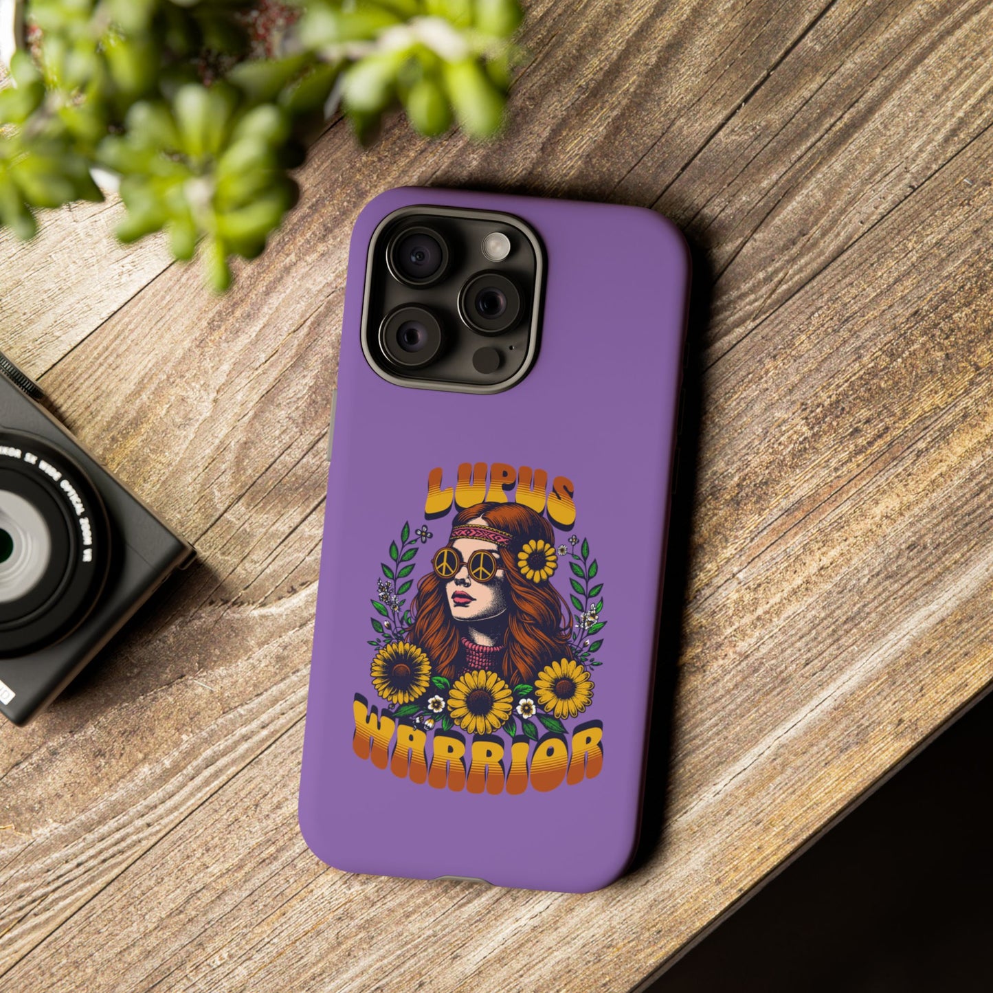 Lupus Warrior Phone Case - Stylish Purple Floral Design for Advocates