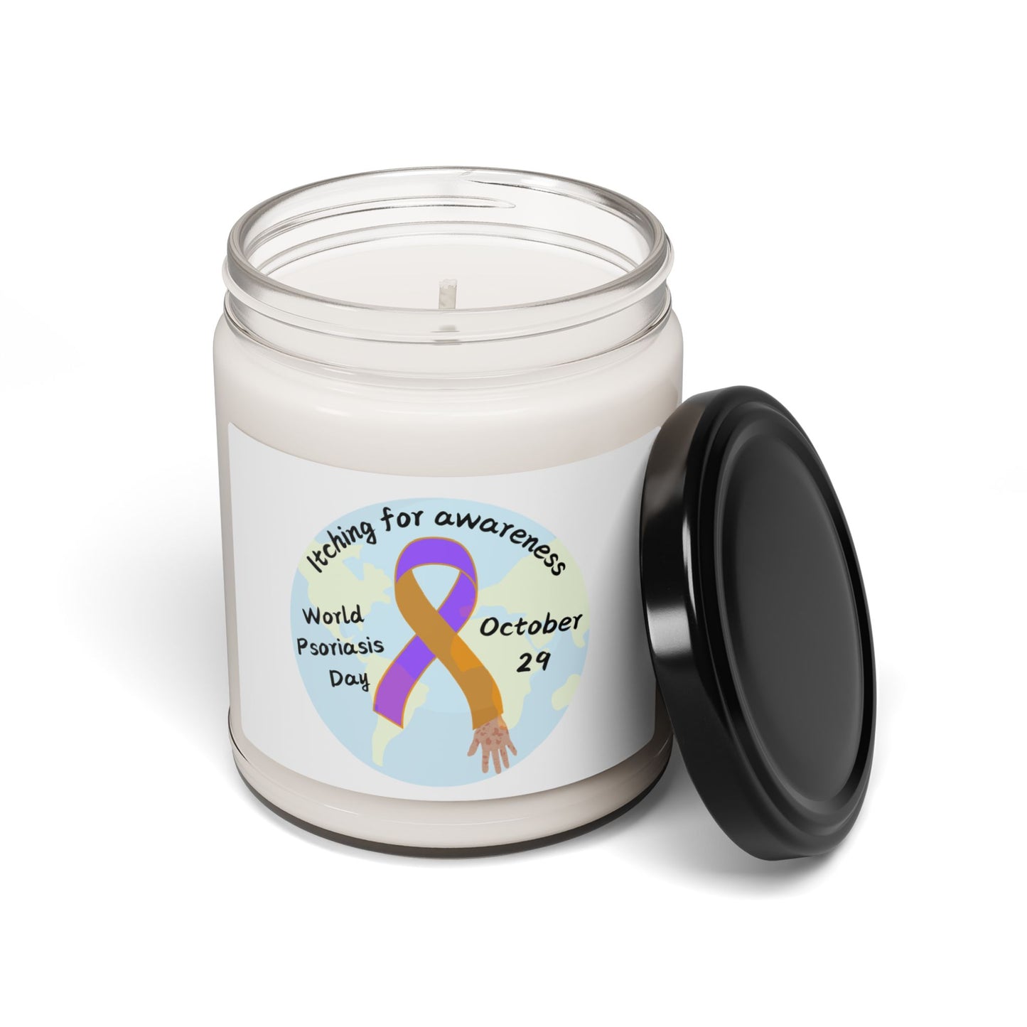 World Psoriasis Day Scented Soy Candle, 9oz