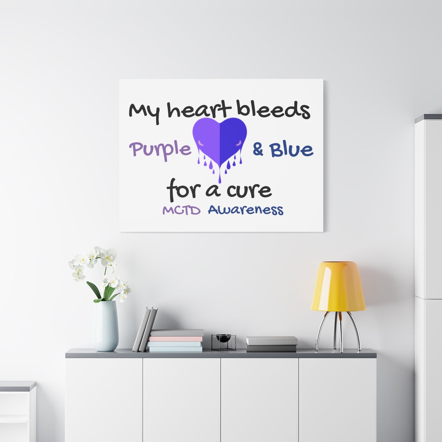 MCTD Awareness Home Decor Matte Canvas, Stretched, 1.25"