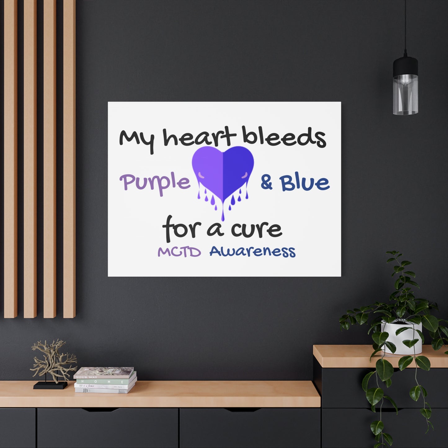 MCTD Awareness Home Decor Matte Canvas, Stretched, 1.25"