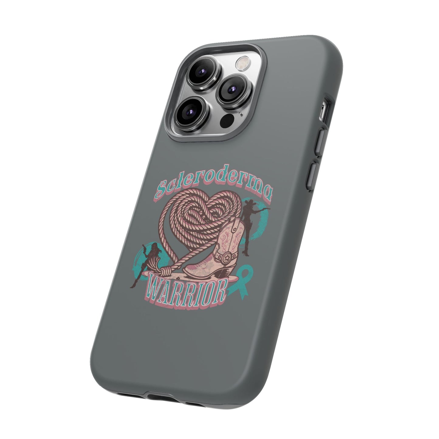 Scleroderma warrior phone case, iPhone case, valentine rodeo themed