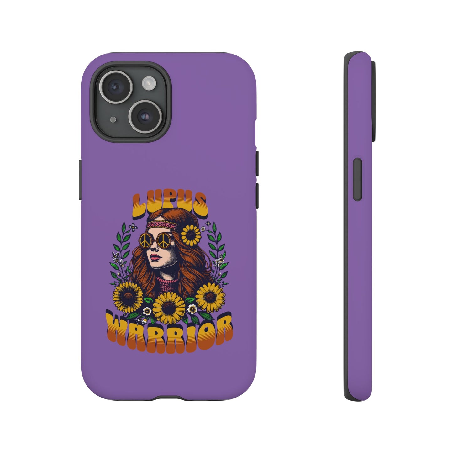 Lupus Warrior Phone Case - Stylish Purple Floral Design for Advocates