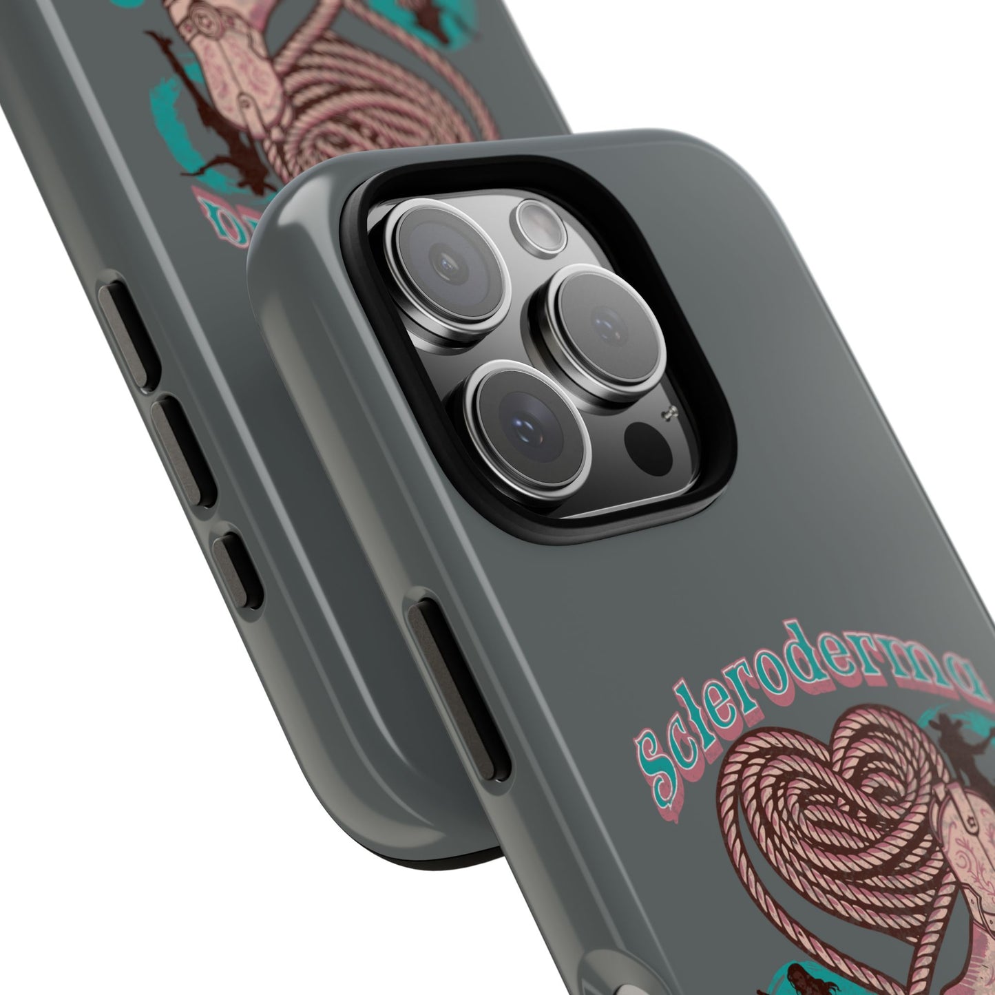 Scleroderma warrior phone case, iPhone case, valentine rodeo themed