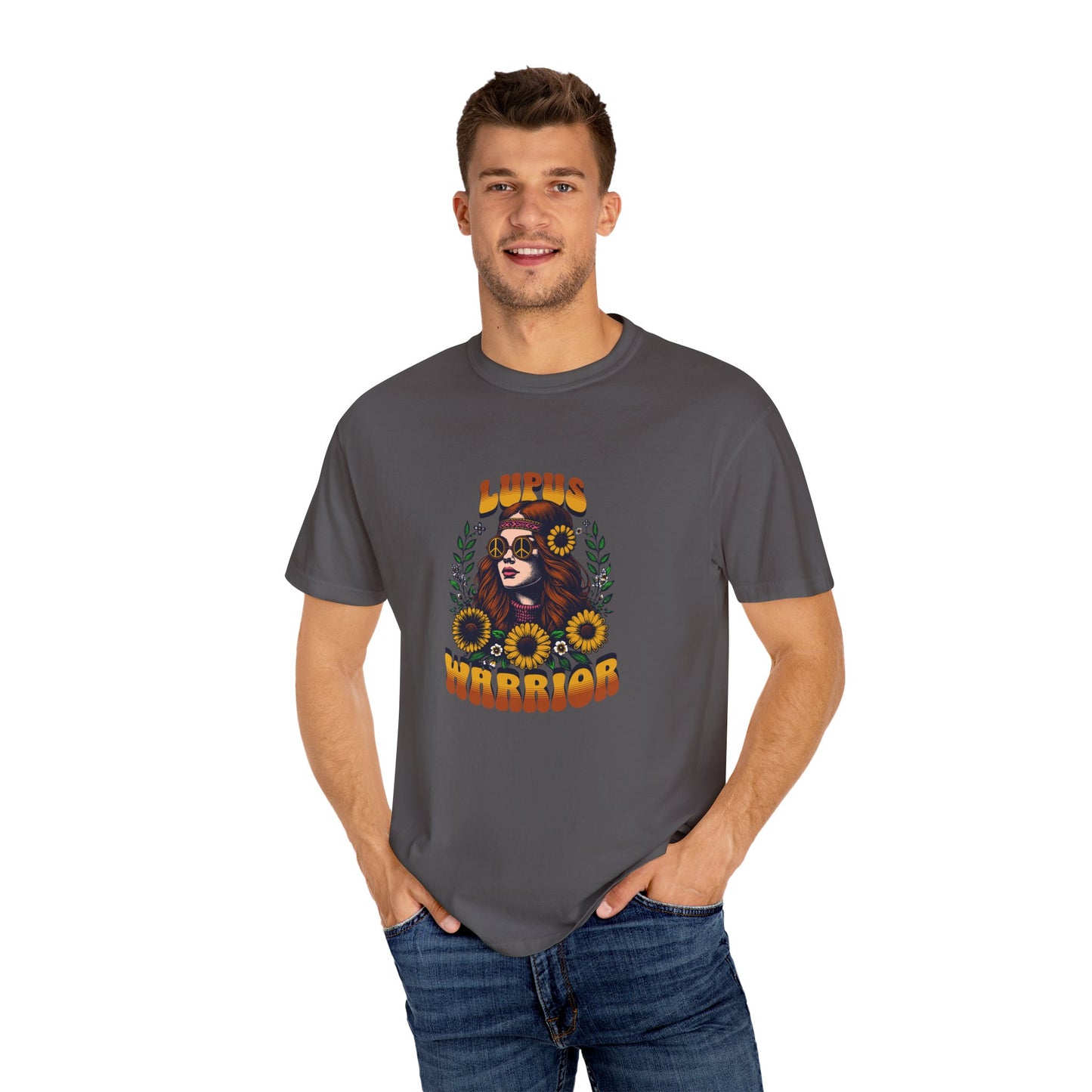 Lupus Warrior Garment-Dyed T-Shirt - Empowering Support for Lupus Awareness
