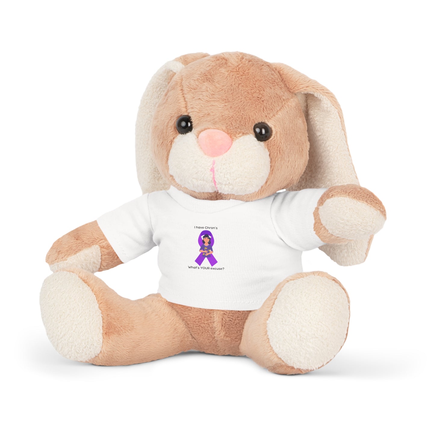 Chron's Disease Awareness Plush Toy with T-Shirt