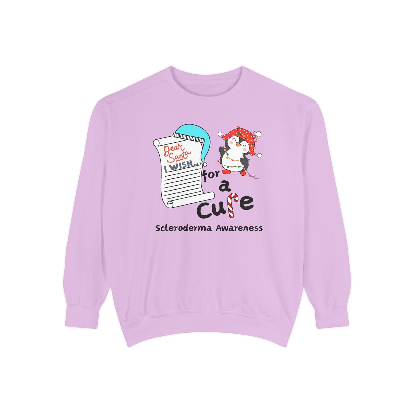 Unisex Garment-Dyed Sweatshirt, Scleroderma Awareness, Holiday Gift Ideas