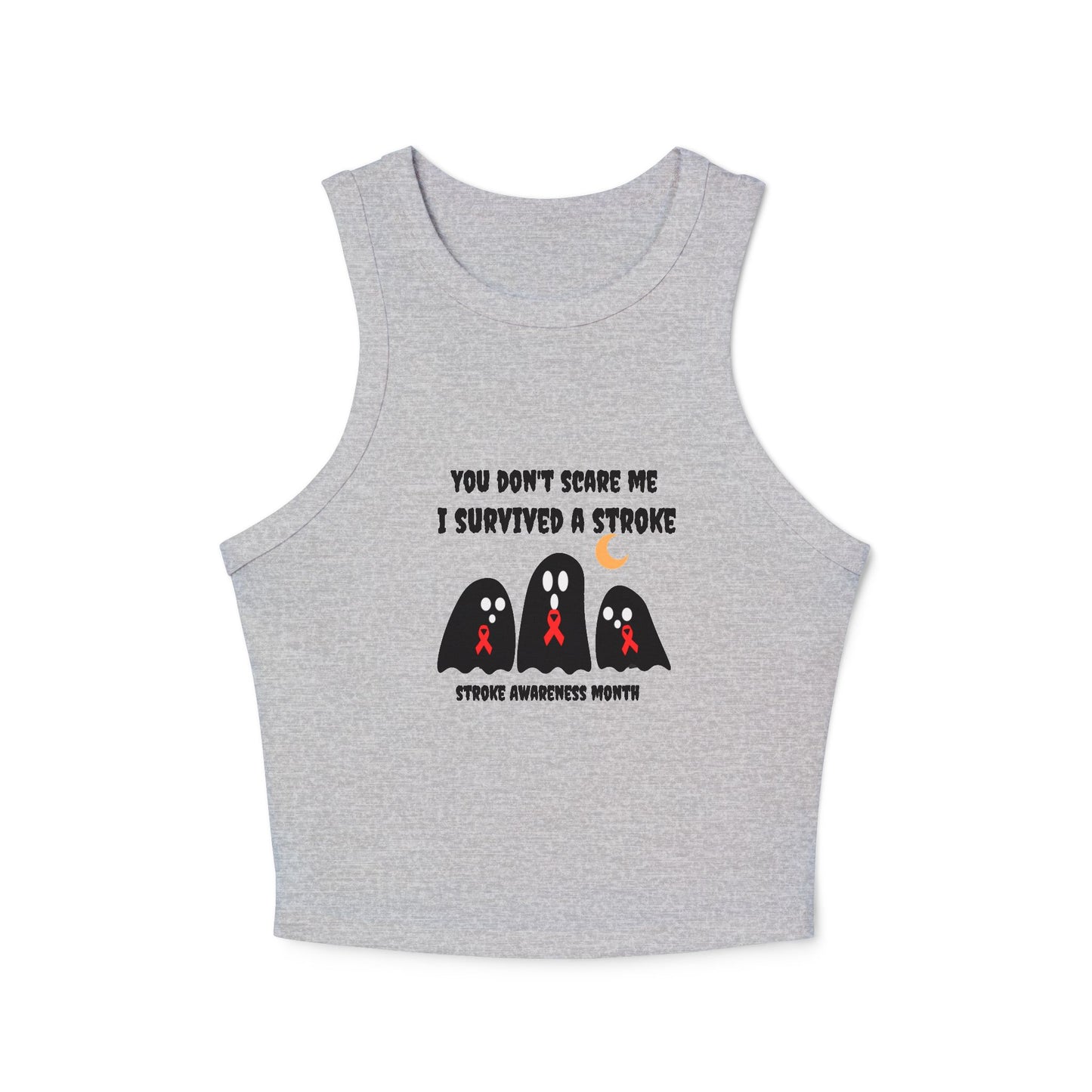 Stroke Awareness Halloween Women's Micro Rib Racer Tank Top