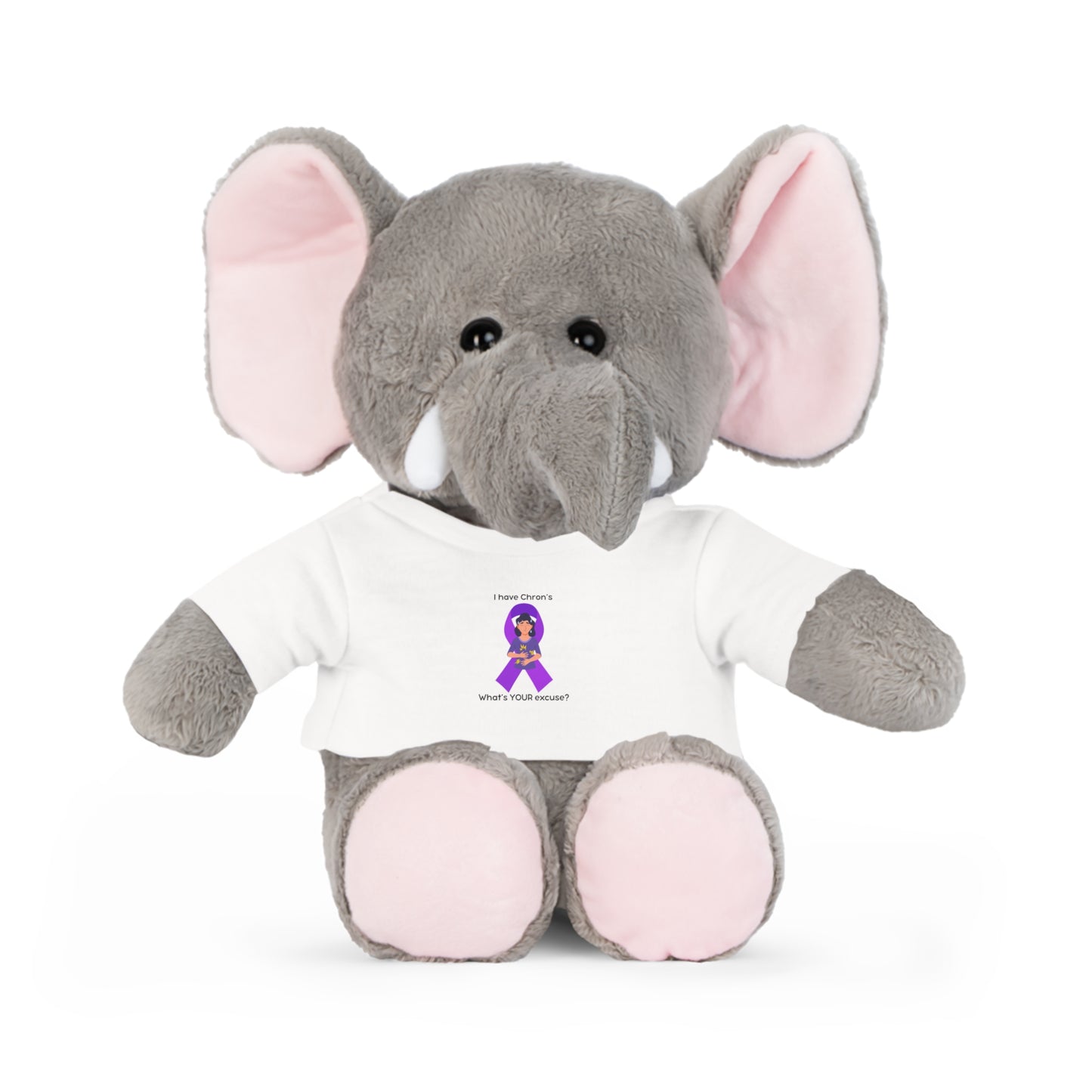 Chron's Disease Awareness Plush Toy with T-Shirt