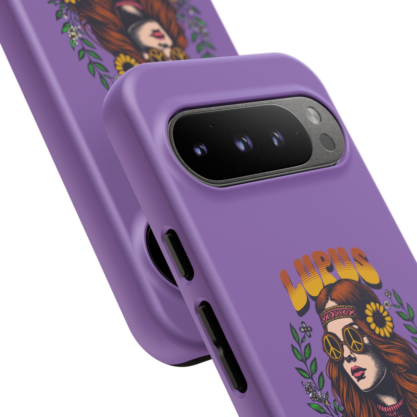 Lupus Warrior Phone Case - Stylish Purple Floral Design for Advocates