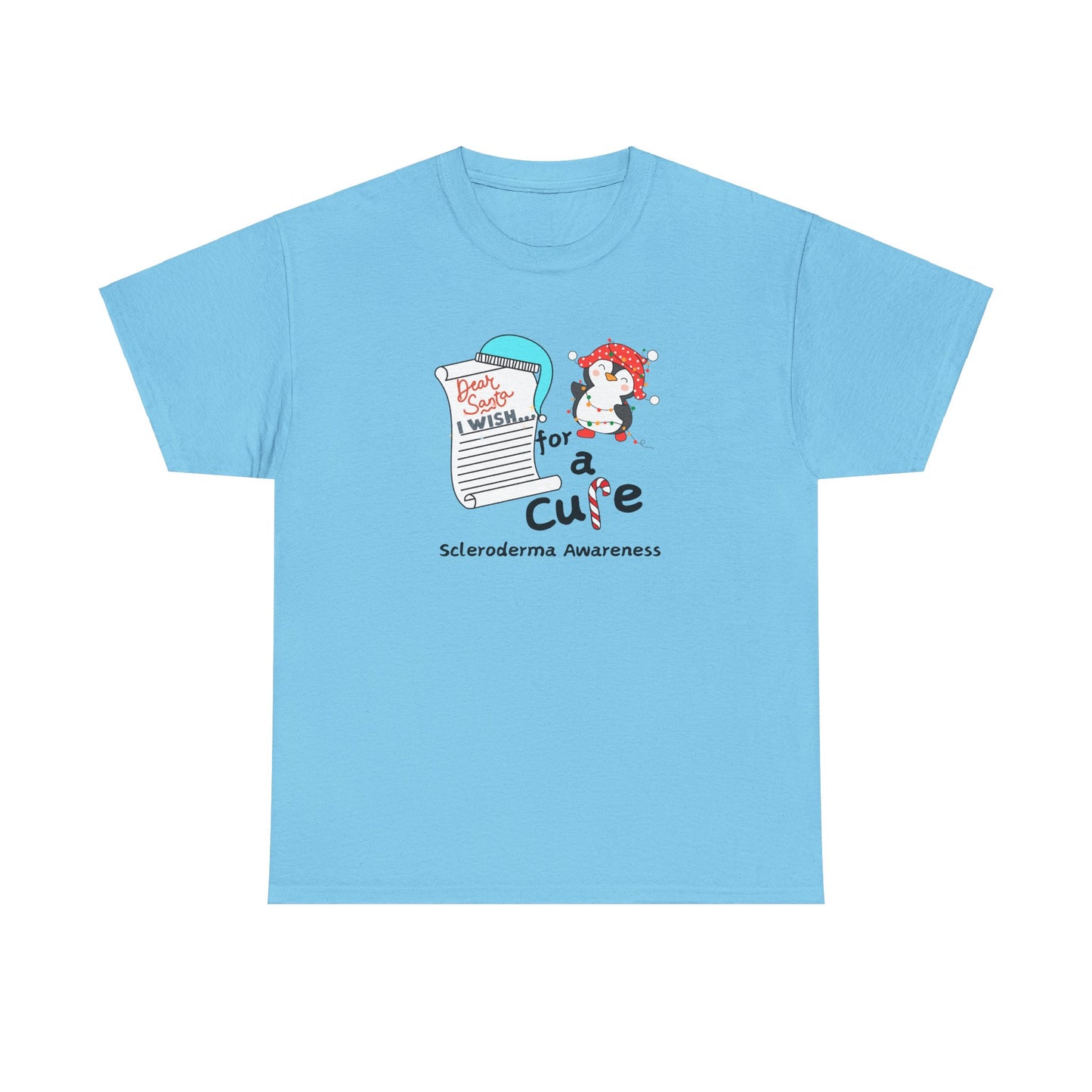 Unisex Heavy Cotton Tee Scleroderma Awareness Holiday Shirt
