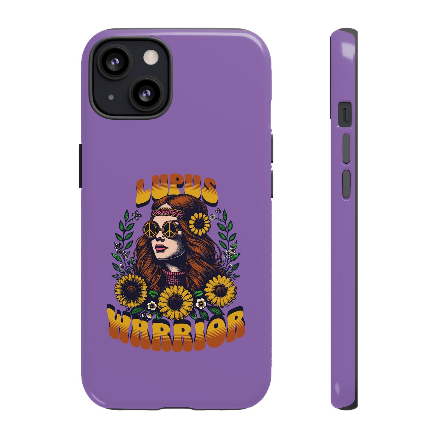 Lupus Warrior Phone Case - Stylish Purple Floral Design for Advocates