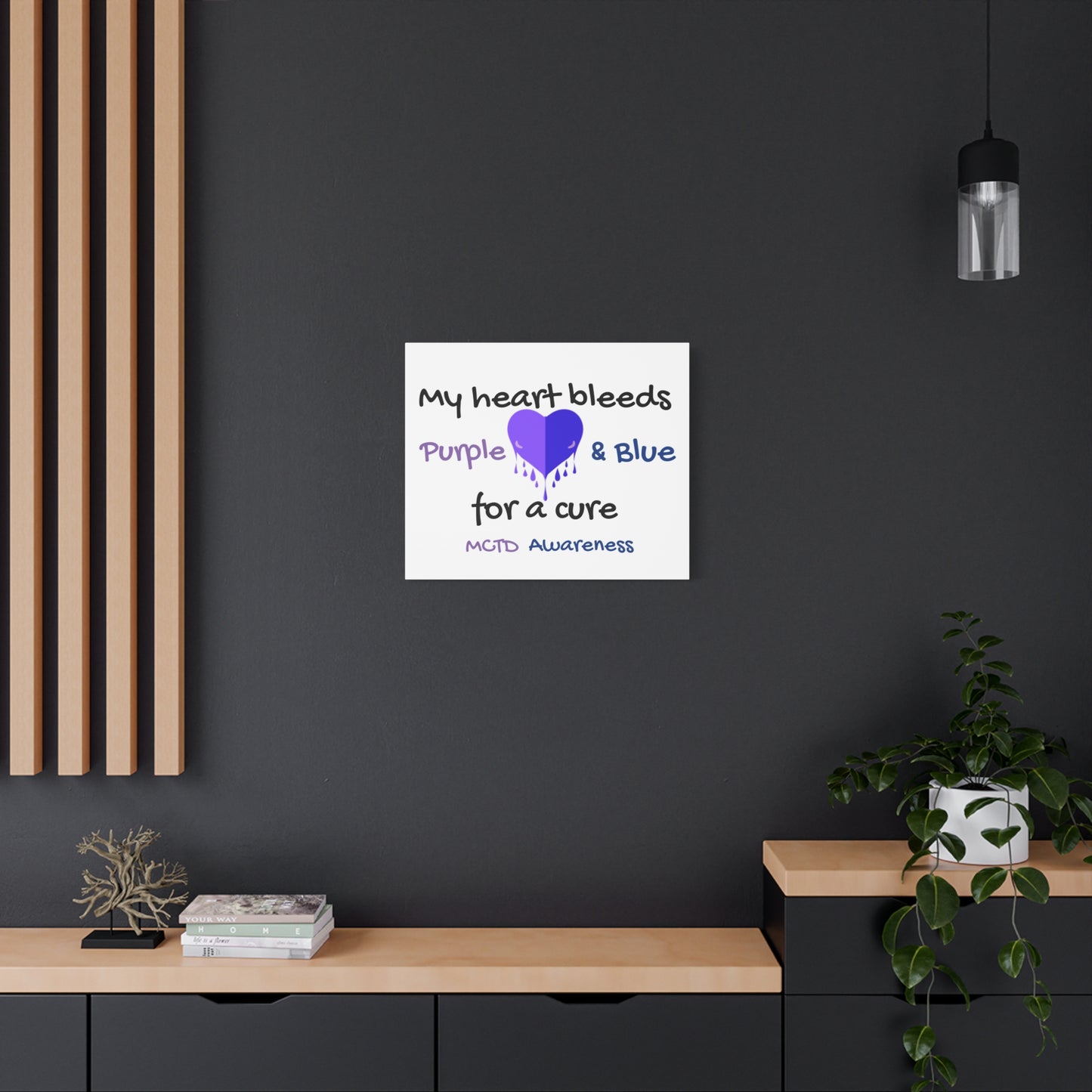 MCTD Awareness Home Decor Matte Canvas, Stretched, 1.25"