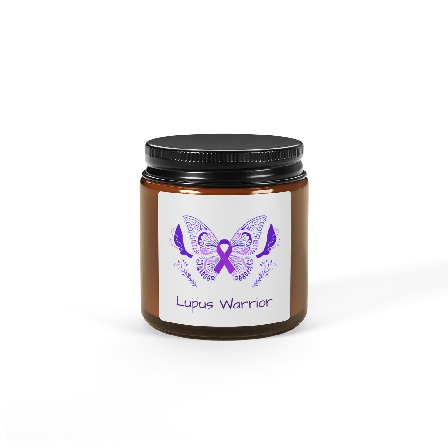 Lupus Warrior Scented Soy Candle (Multi-Size, Amber Jar)