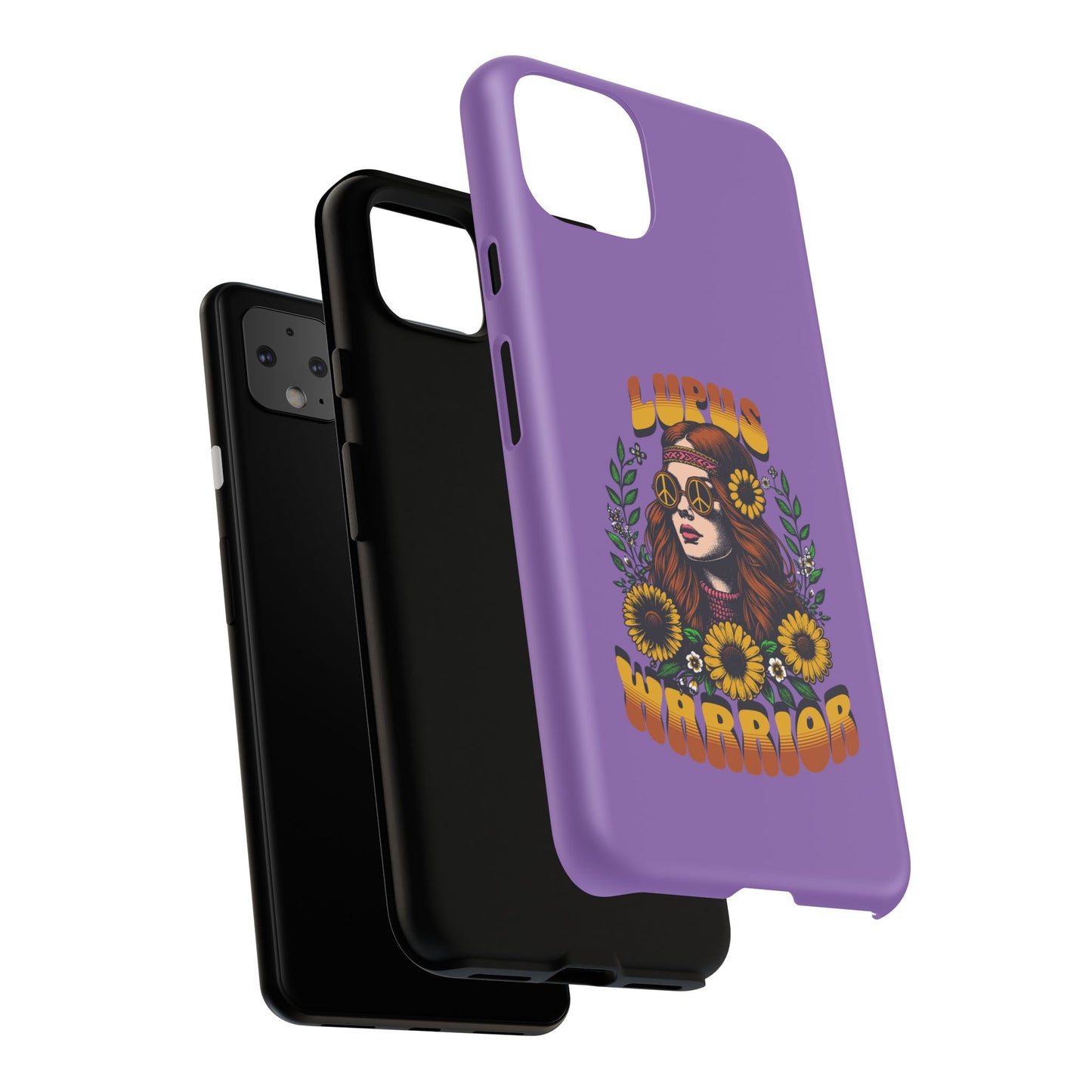 Lupus Warrior Phone Case - Stylish Purple Floral Design for Advocates