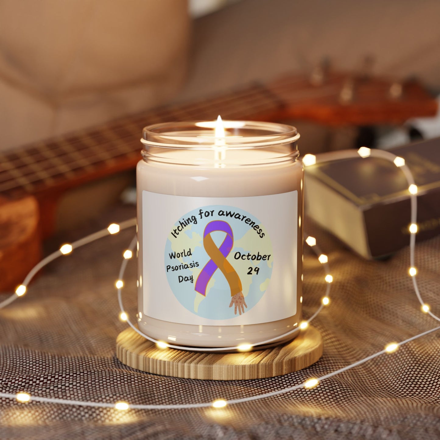 World Psoriasis Day Scented Soy Candle, 9oz
