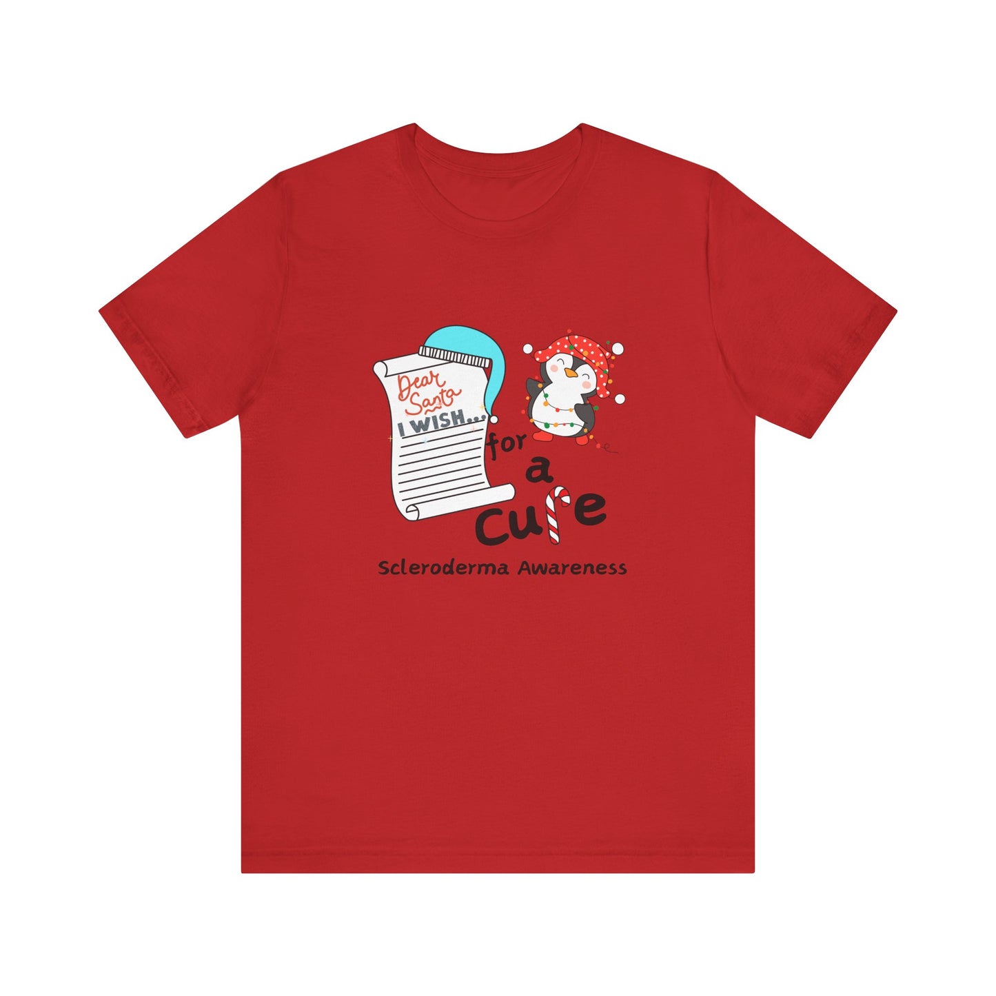 Unisex Jersey Short Sleeve Tee Scleroderma Awareness Holiday Shirt