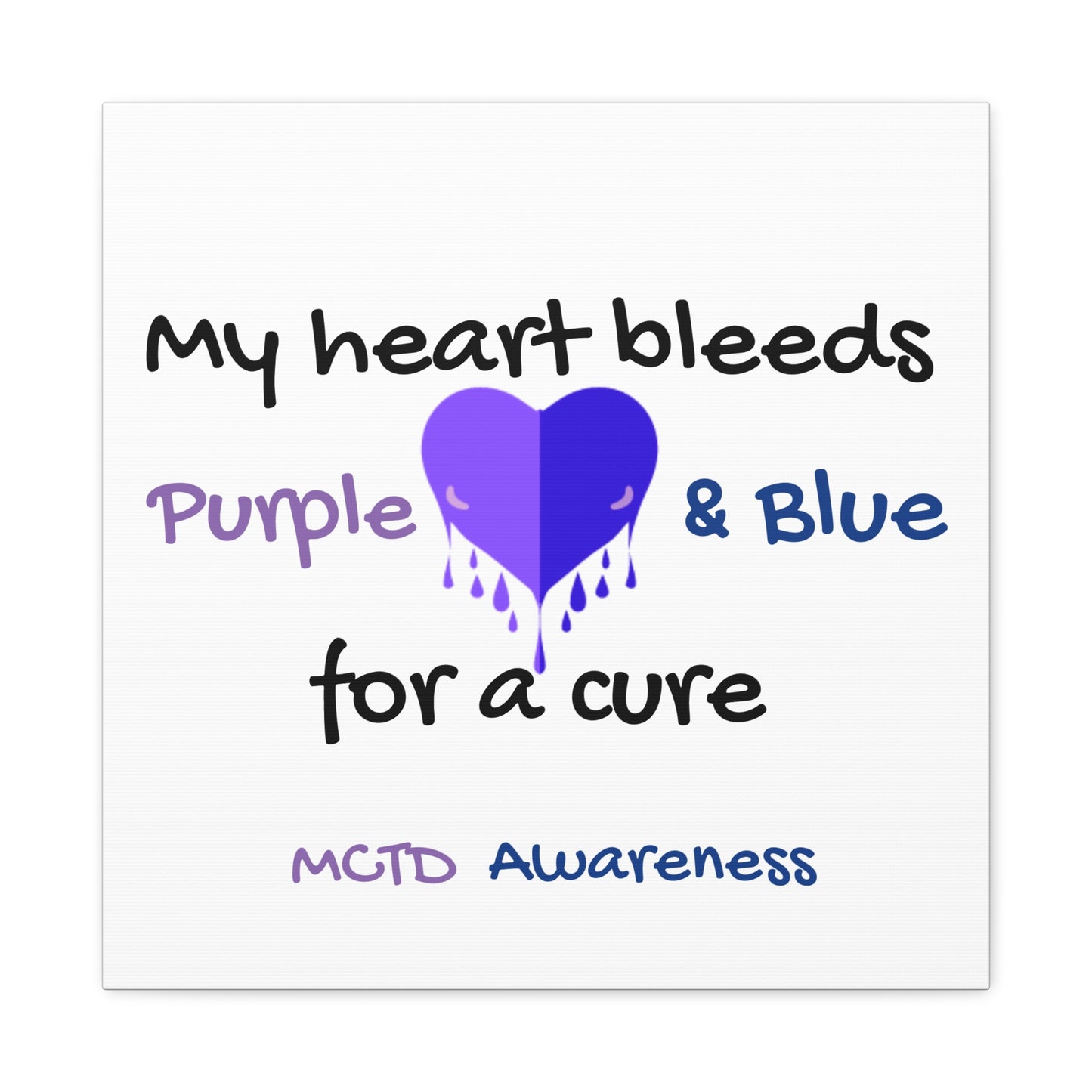 MCTD Awareness Home Decor Matte Canvas, Stretched, 1.25"