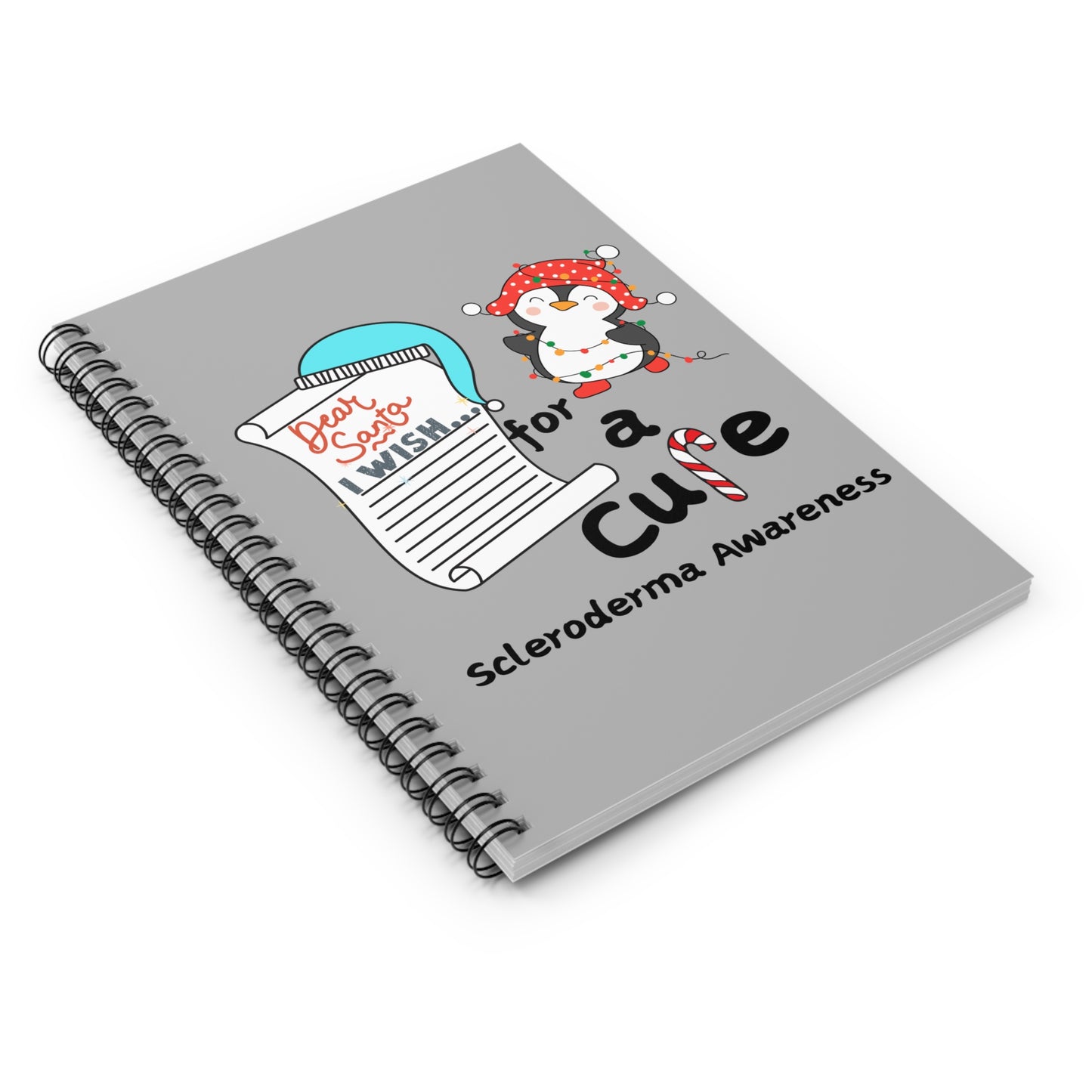 Spiral Notebook - Ruled Line Scleroderma Awareness Journal, Holiday Gift Idea