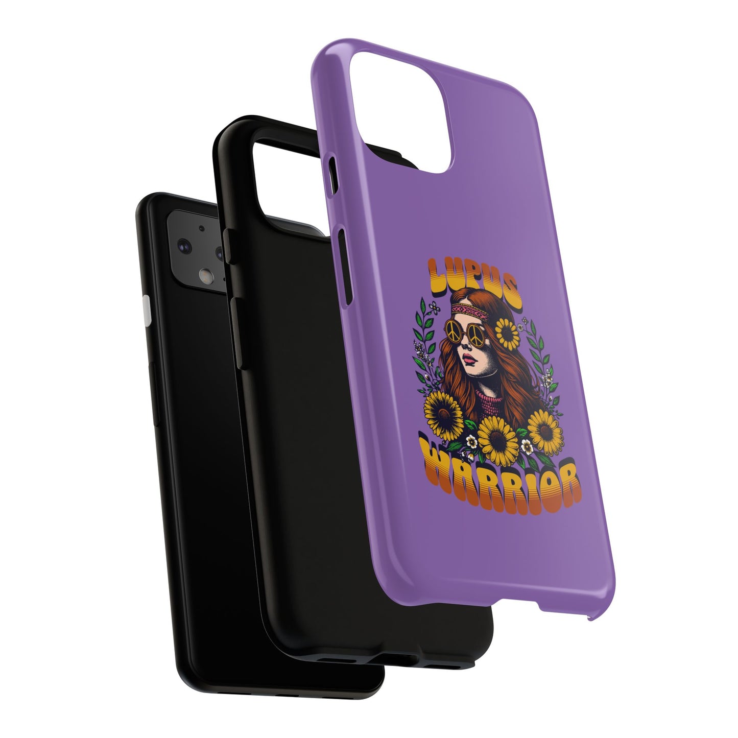 Lupus Warrior Phone Case - Stylish Purple Floral Design for Advocates