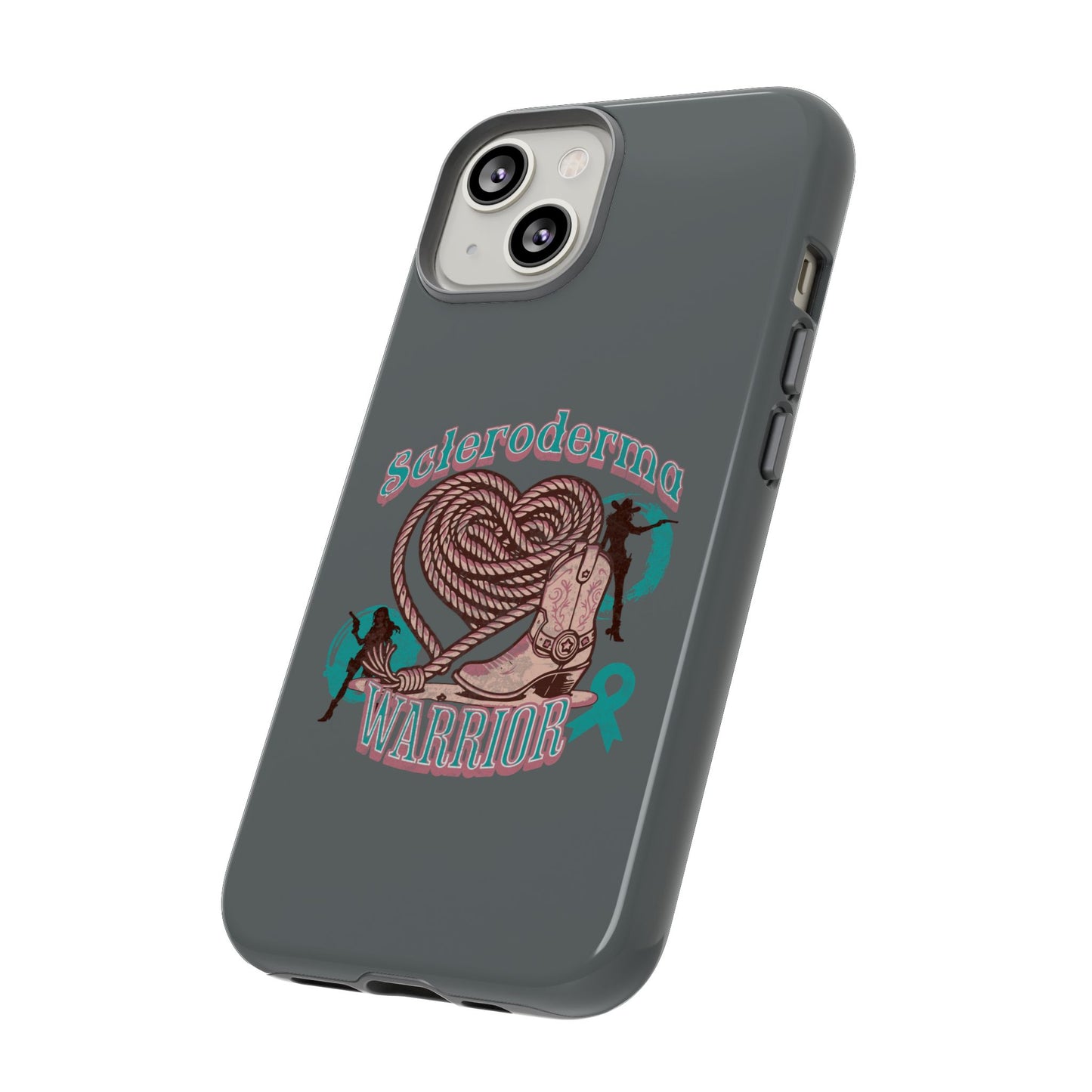 Scleroderma warrior phone case, iPhone case, valentine rodeo themed