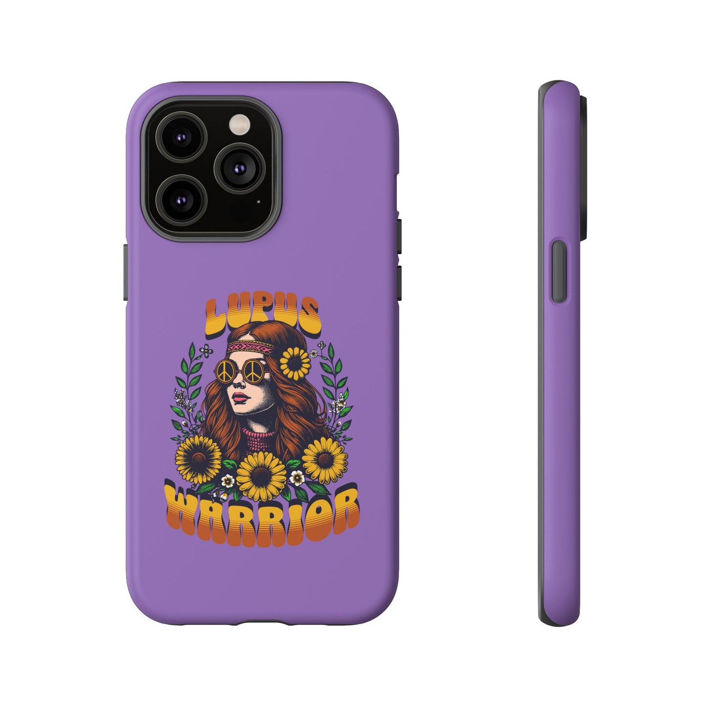 Lupus Warrior Phone Case - Stylish Purple Floral Design for Advocates