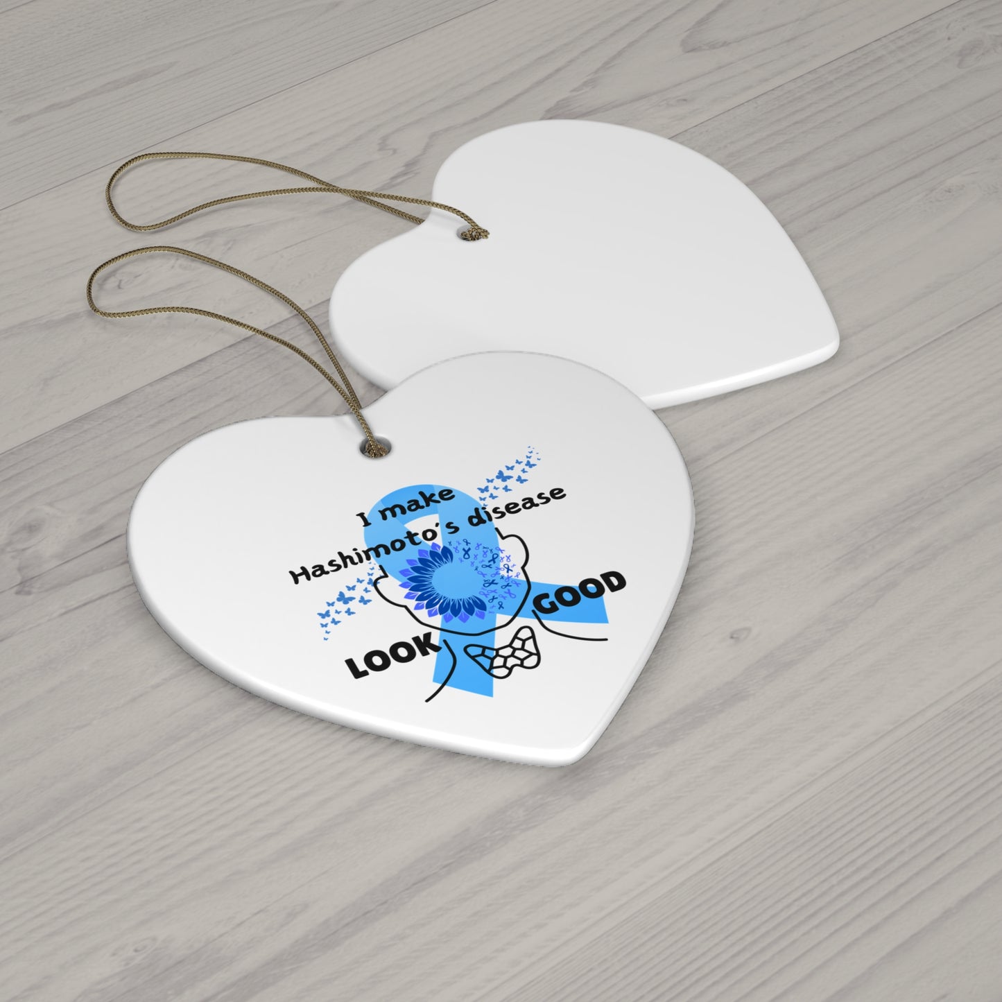Hashimoto's Disease Awareness Ceramic Ornament, 4 Shapes