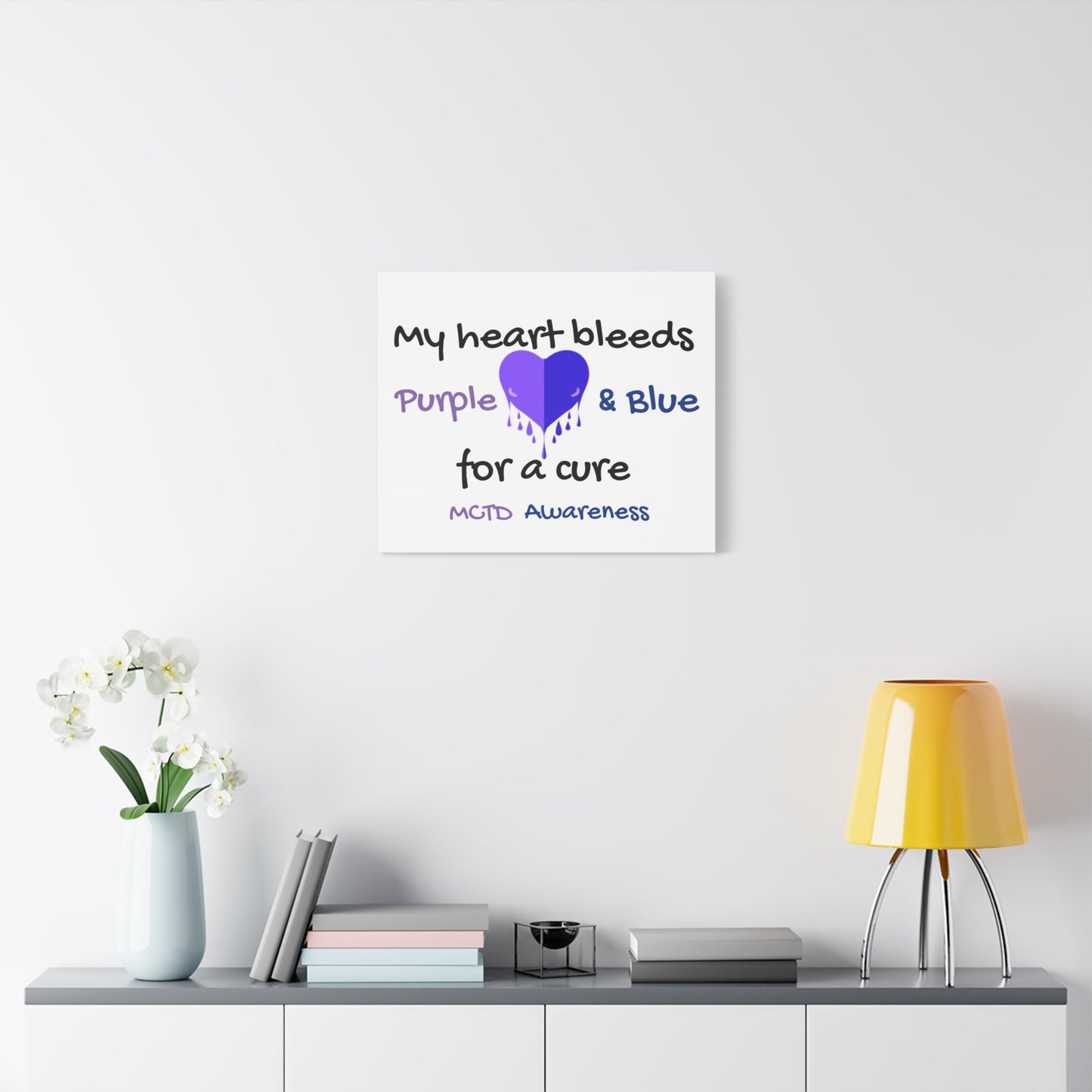 MCTD Awareness Home Decor Matte Canvas, Stretched, 1.25"