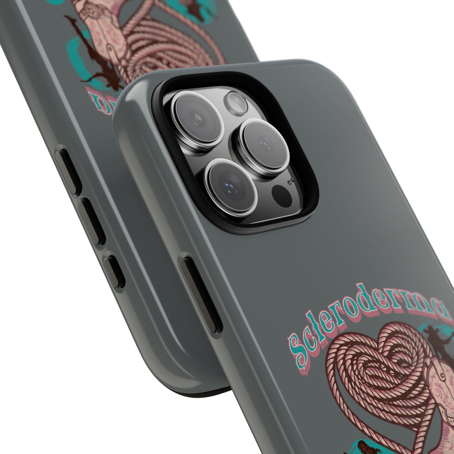 Scleroderma warrior phone case, iPhone case, valentine rodeo themed