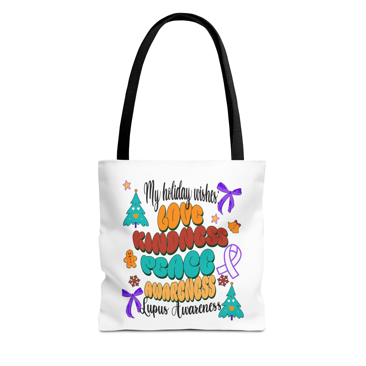 Lupus Awareness Holiday Wishes Tote Bag