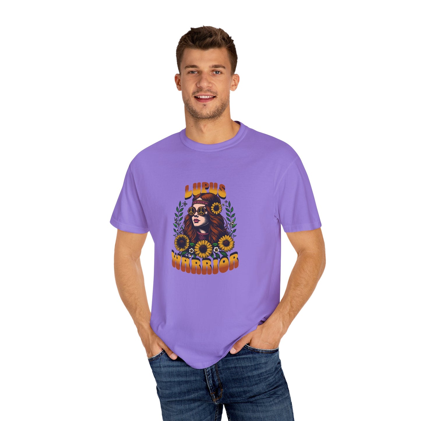 Lupus Warrior Garment-Dyed T-Shirt - Empowering Support for Lupus Awareness