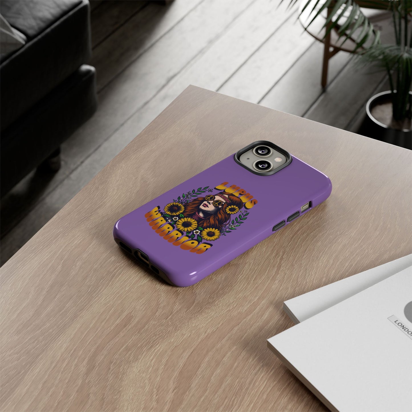 Lupus Warrior Phone Case - Stylish Purple Floral Design for Advocates