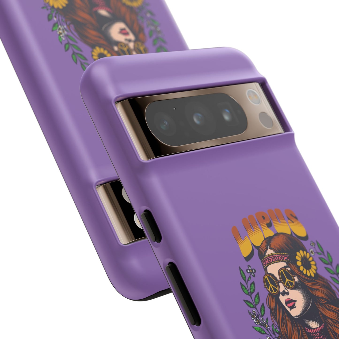 Lupus Warrior Phone Case - Stylish Purple Floral Design for Advocates