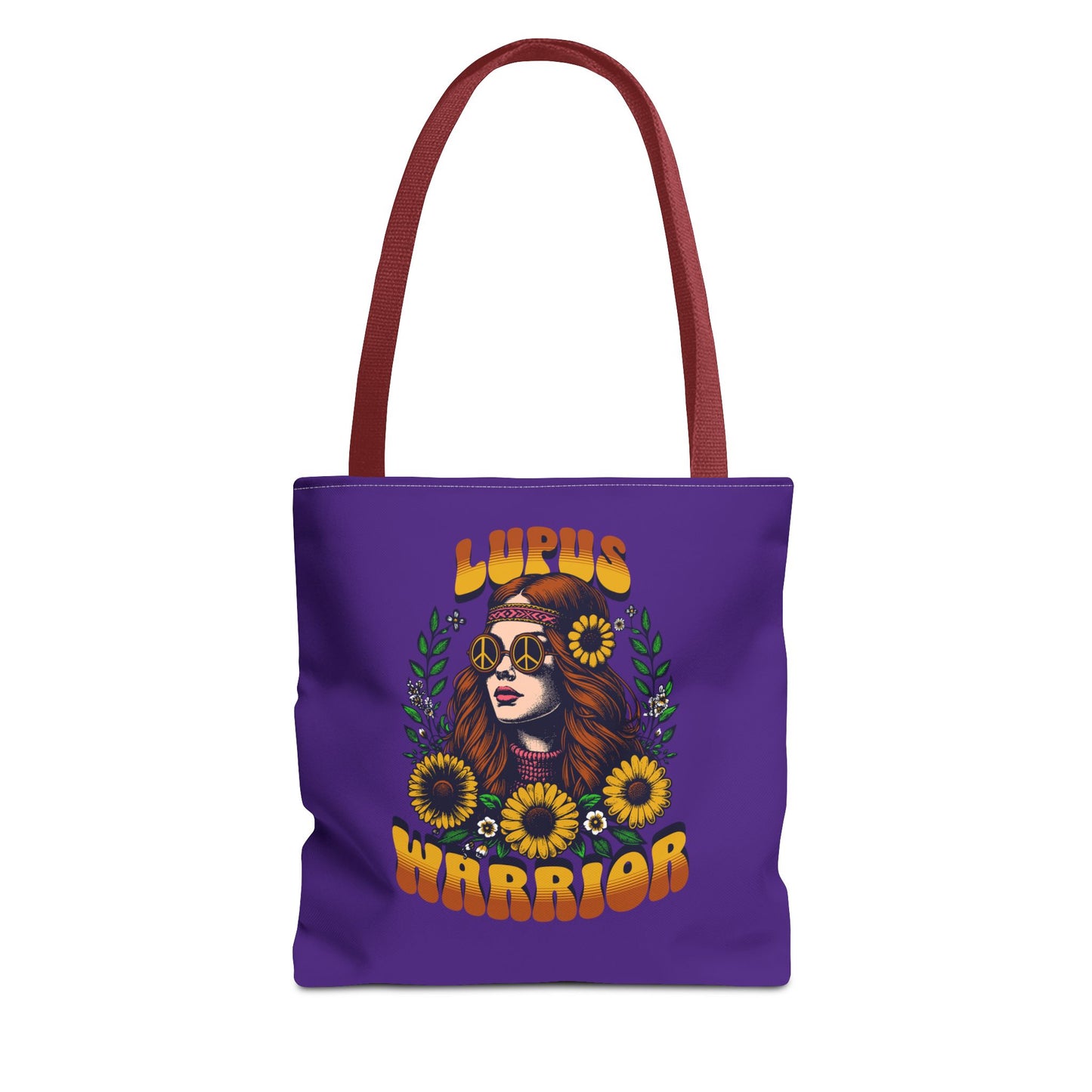 Lupus Warrior Tote Bag - Empowering Floral Design for Awareness and Support
