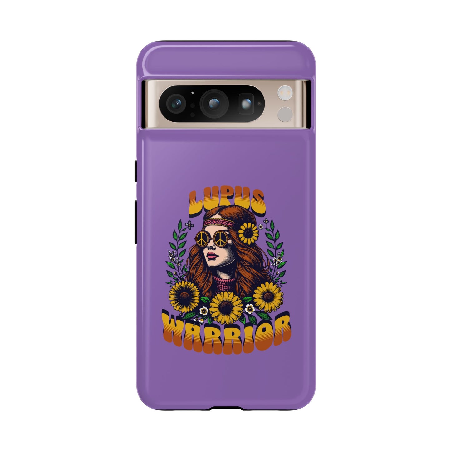 Lupus Warrior Phone Case - Stylish Purple Floral Design for Advocates
