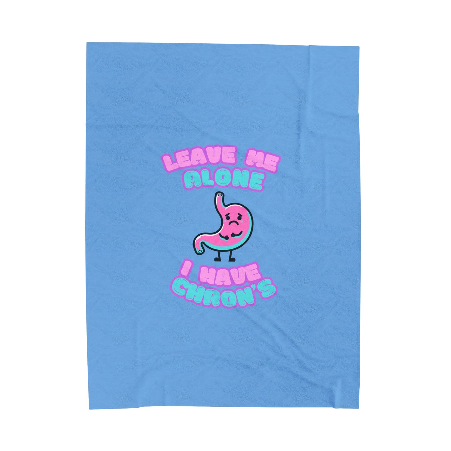 Chron's Disease Awareness Velveteen Plush Blanket