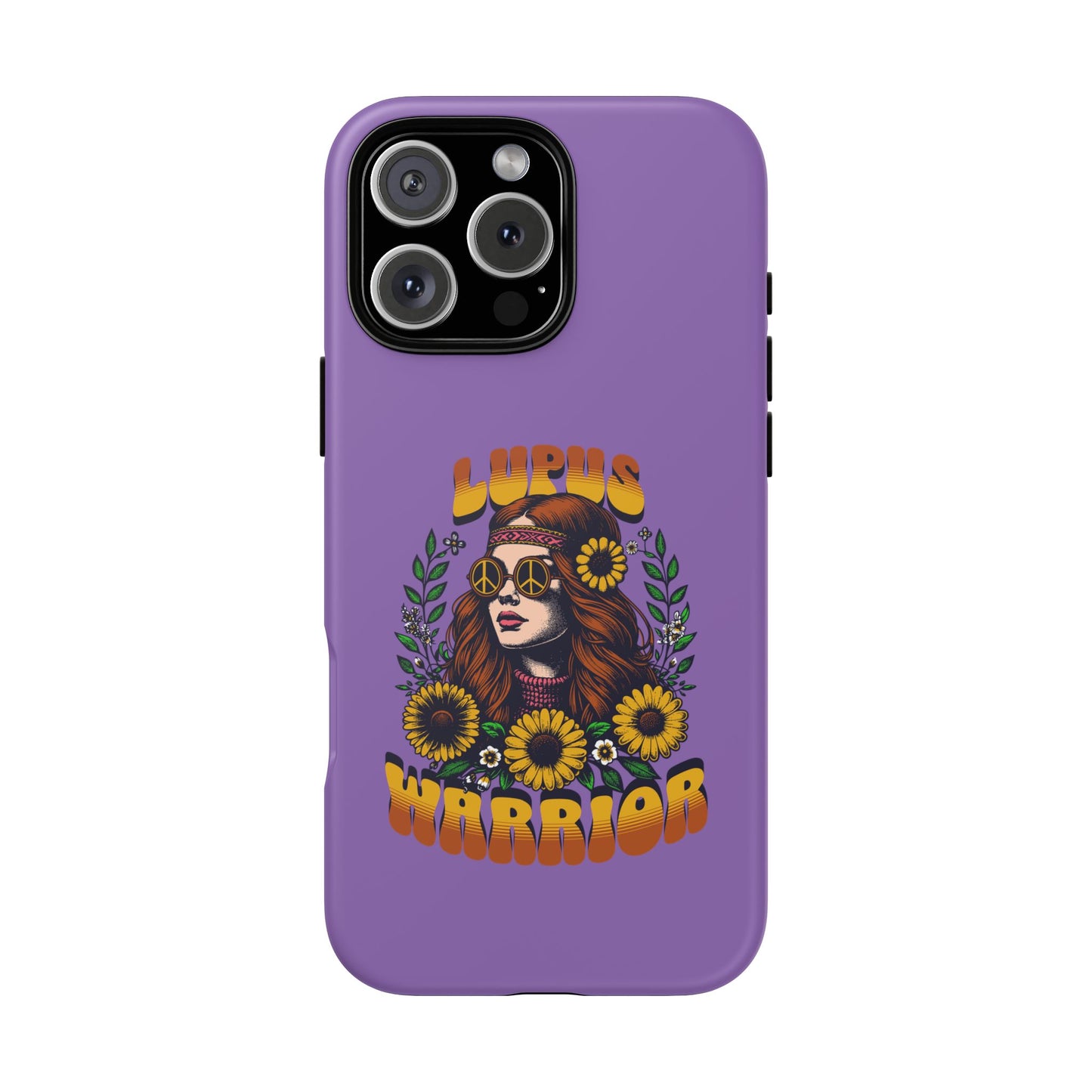 Lupus Warrior Phone Case - Stylish Purple Floral Design for Advocates