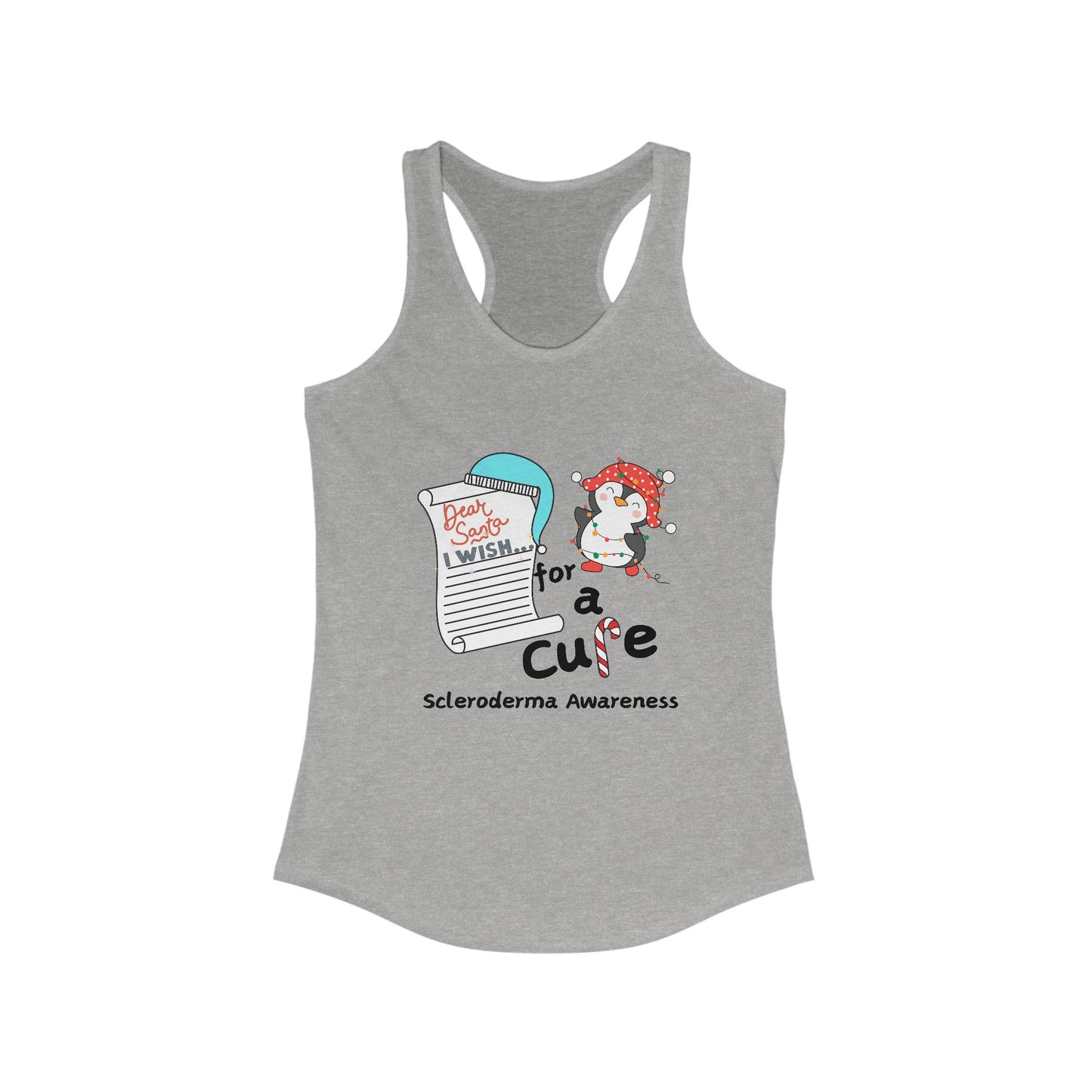 Women's Ideal Racerback Tank, Scleroderma Awareness, Holiday Gift Idea