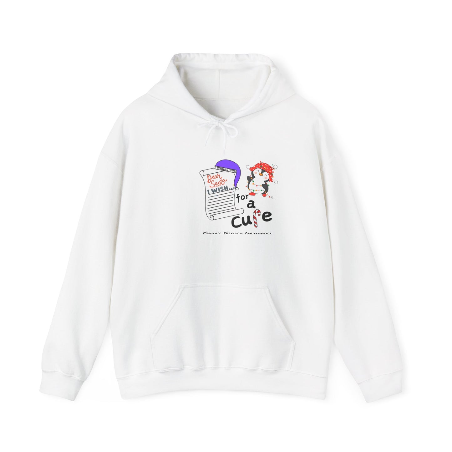 Unisex Hooded Sweatshirt, Chron's Disease Awareness Hoodie, Holiday Gift Ideas