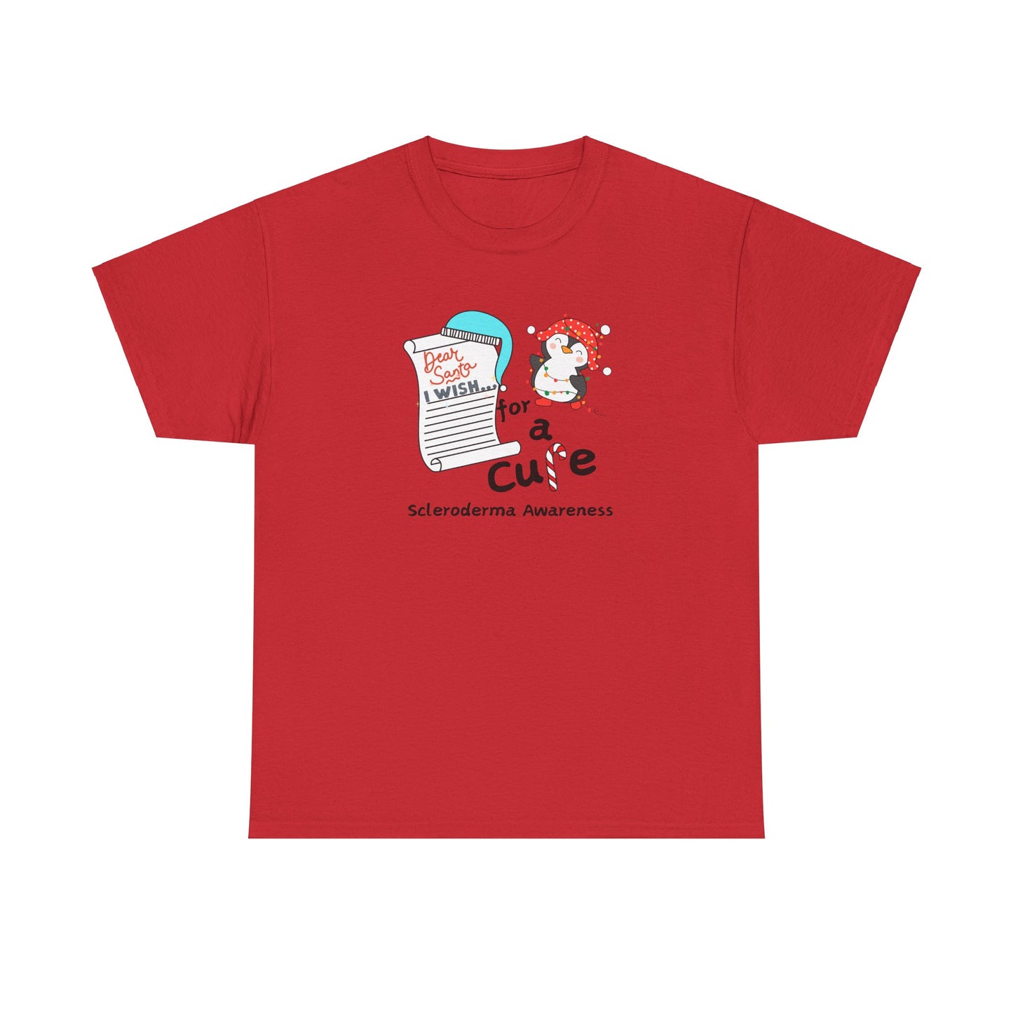 Unisex Heavy Cotton Tee Scleroderma Awareness Holiday Shirt