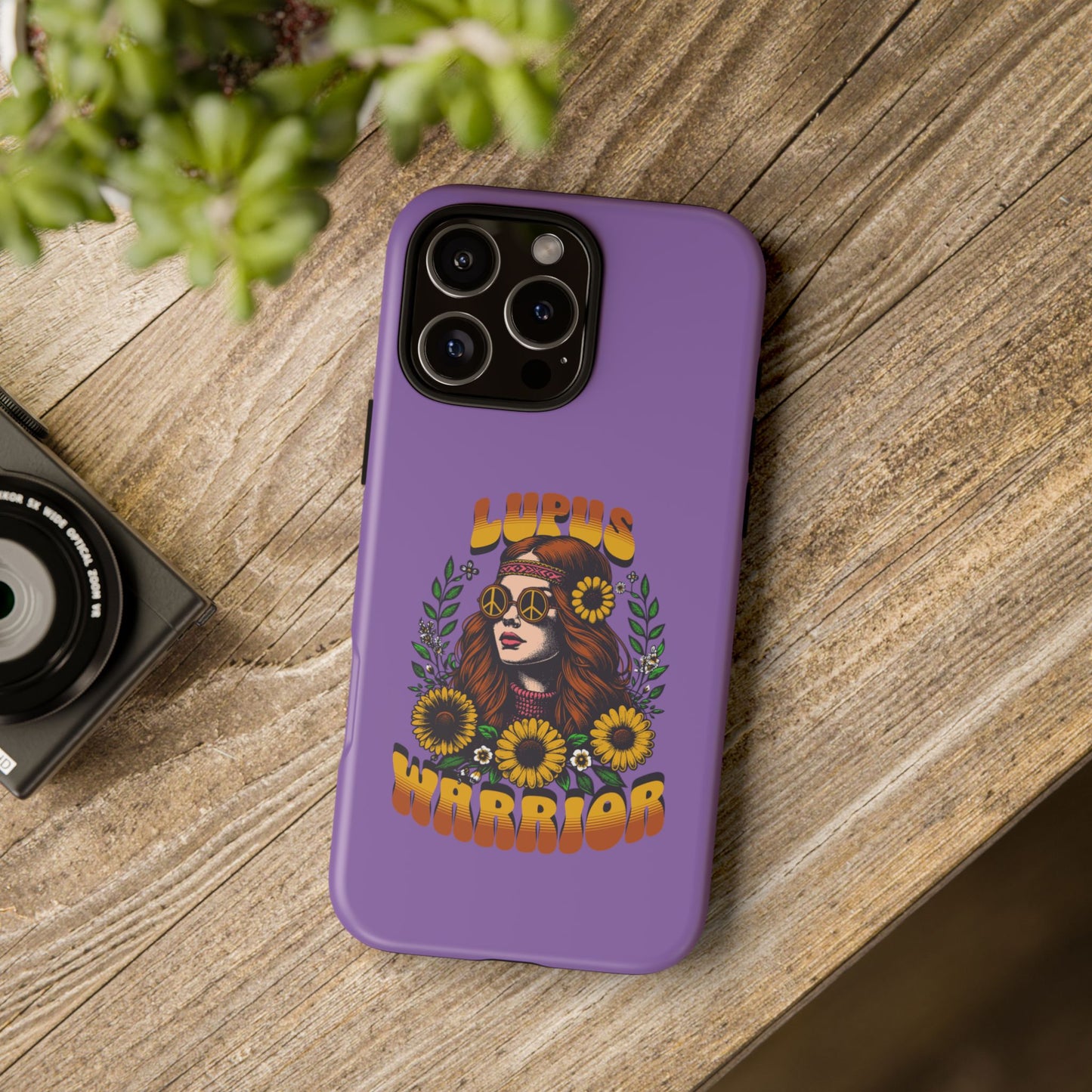 Lupus Warrior Phone Case - Stylish Purple Floral Design for Advocates