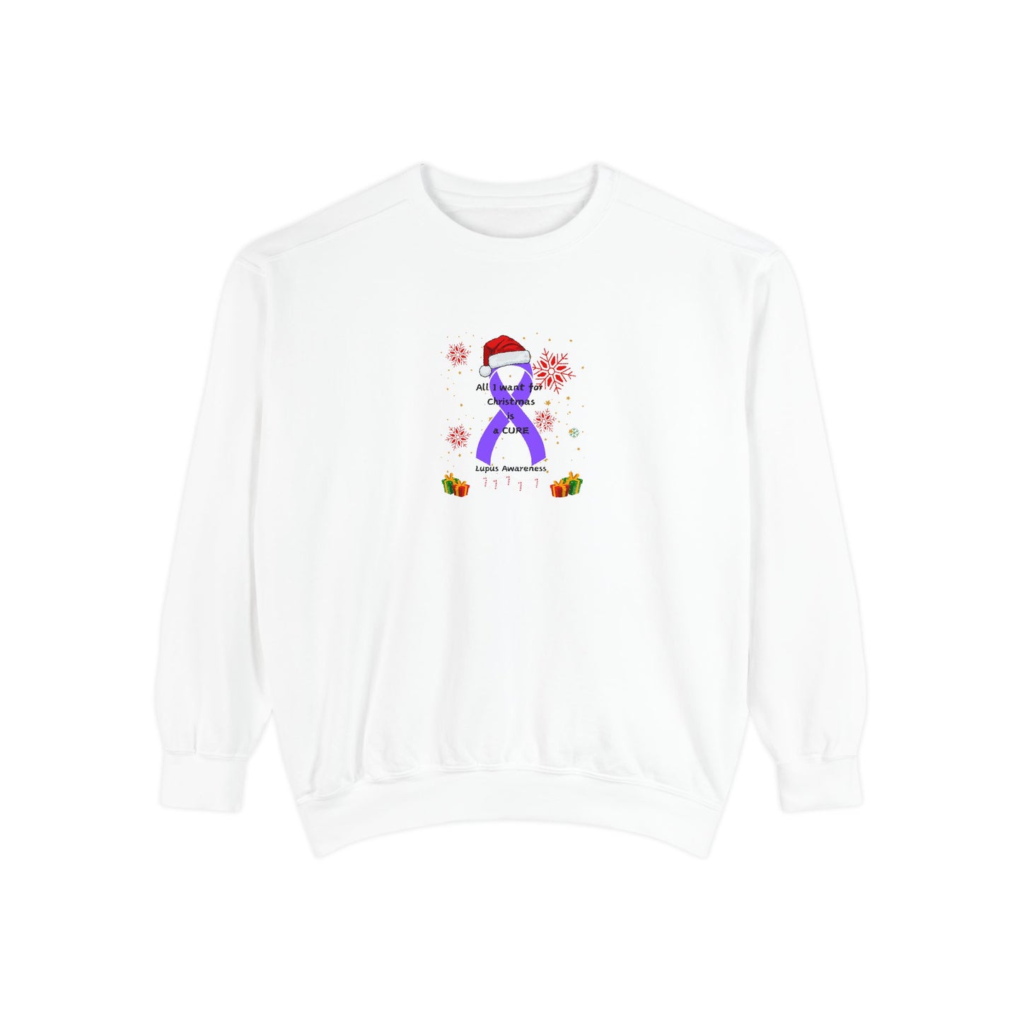 Lupus Awareness All I Want for Christmas Unisex Sweatshirt