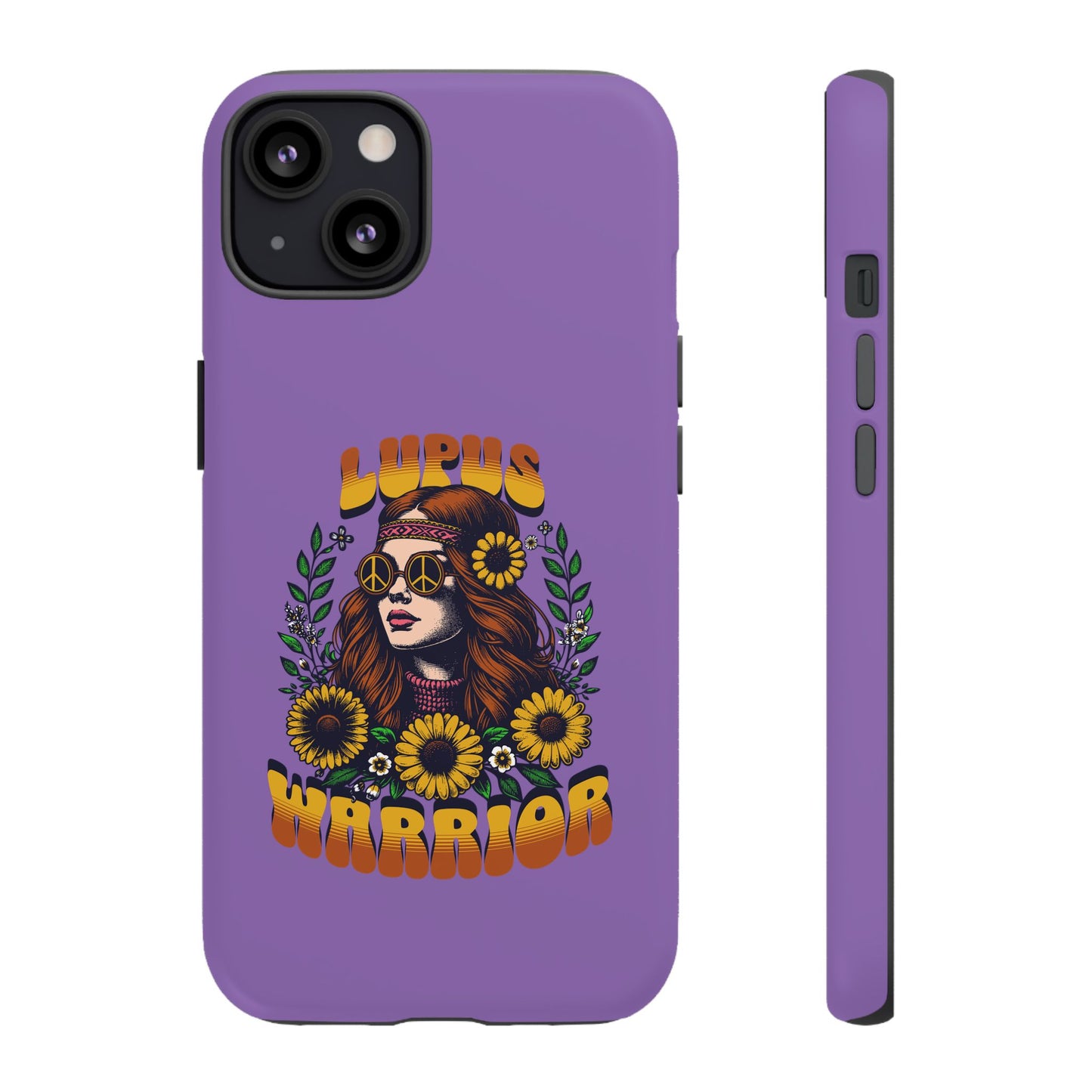 Lupus Warrior Phone Case - Stylish Purple Floral Design for Advocates